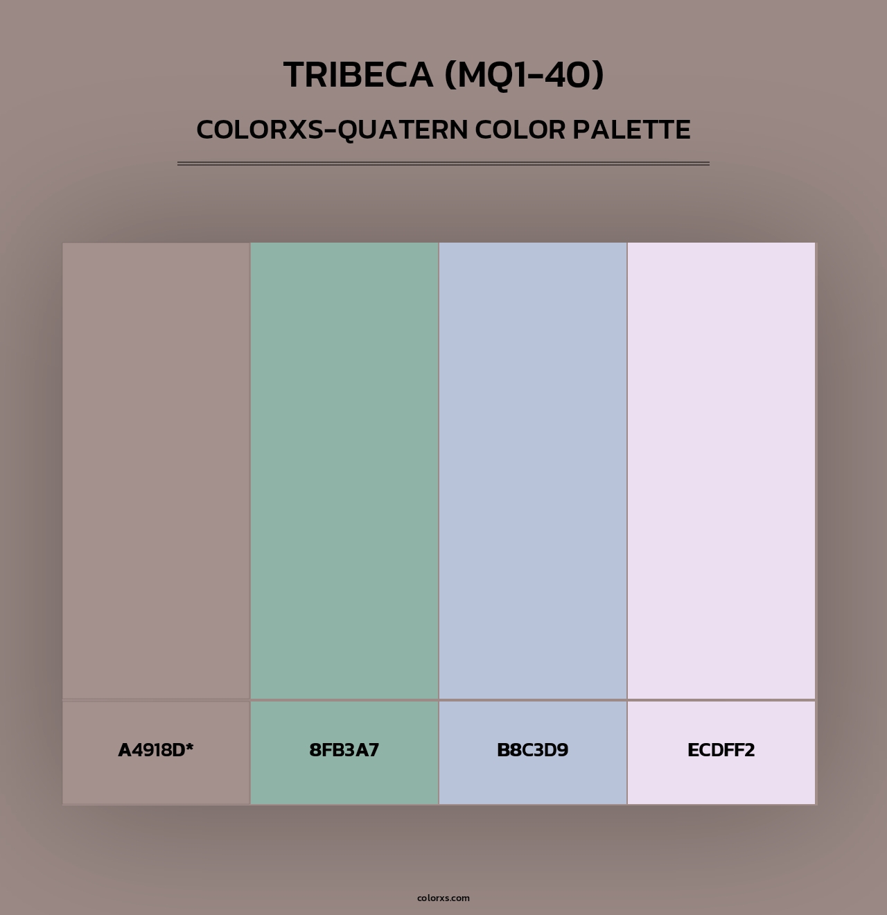 Tribeca (MQ1-40) - Colorxs Quad Palette