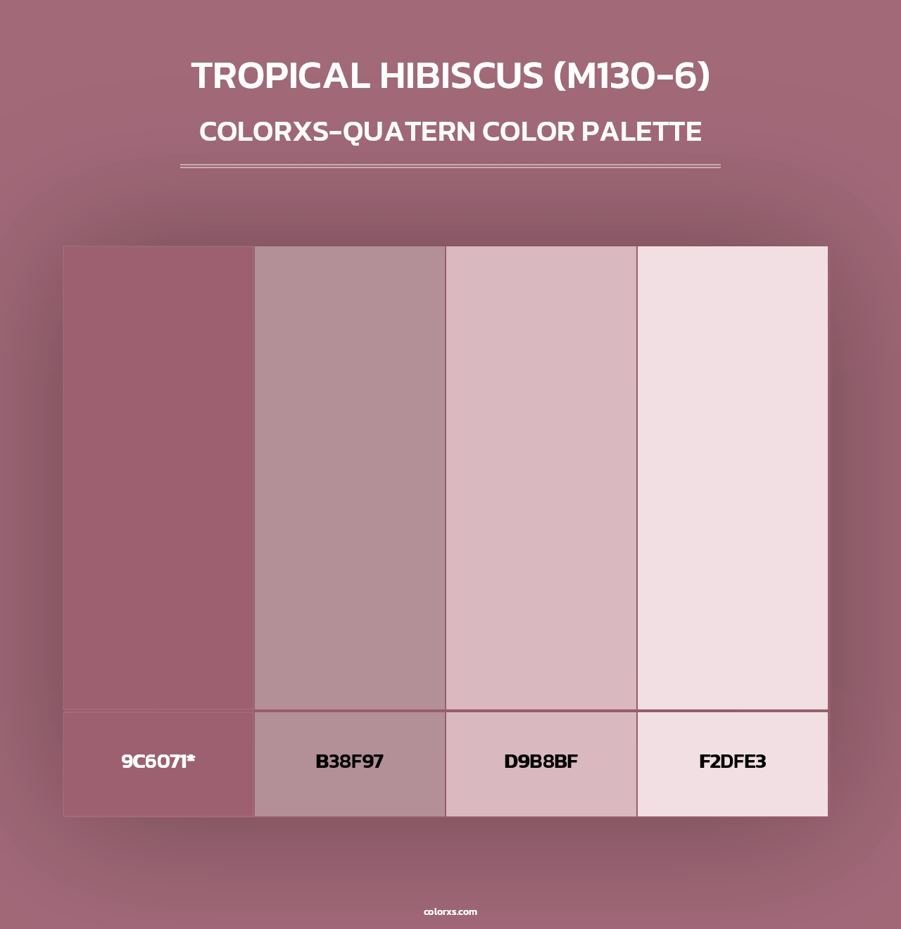 Tropical Hibiscus (M130-6) - Colorxs Quad Palette