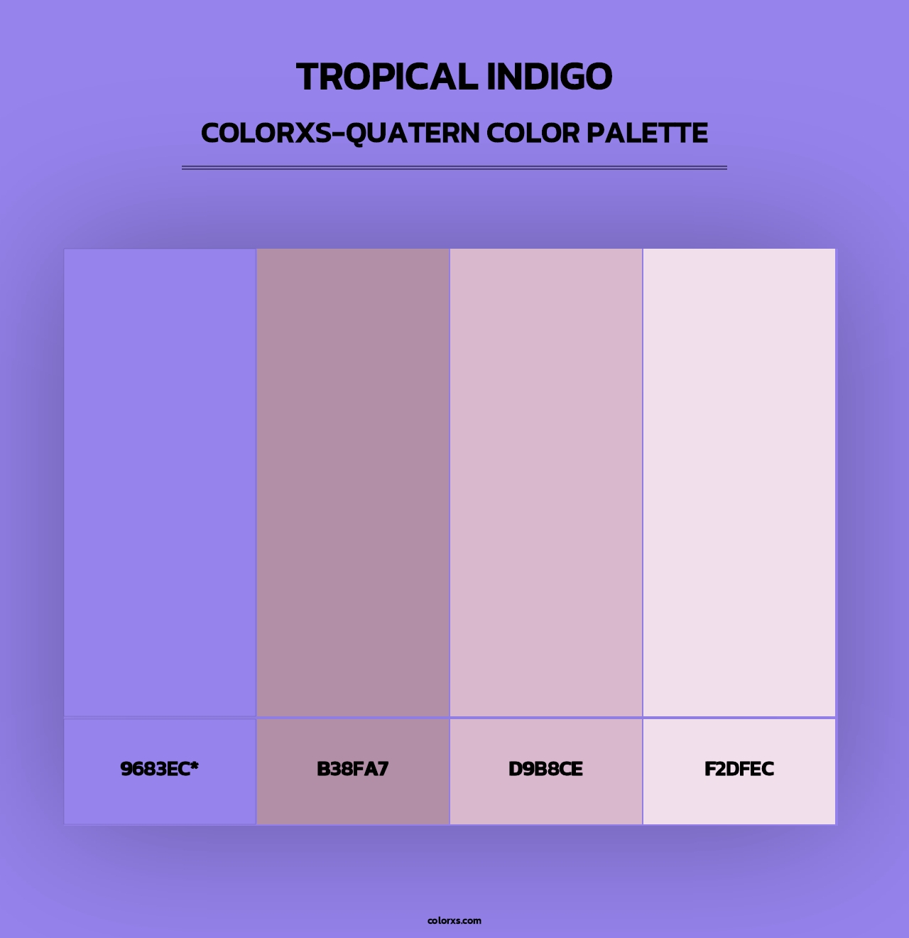 Tropical Indigo - Colorxs Quad Palette