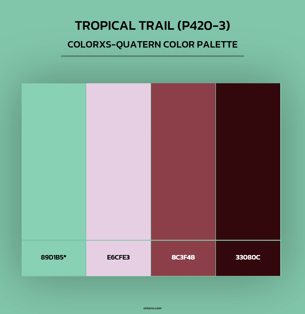 Tropical Trail (P420-3) - Colorxs Quad Palette