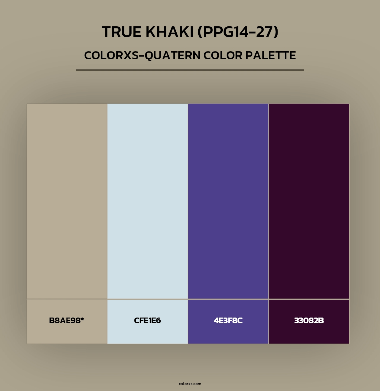 True Khaki (PPG14-27) - Colorxs Quad Palette