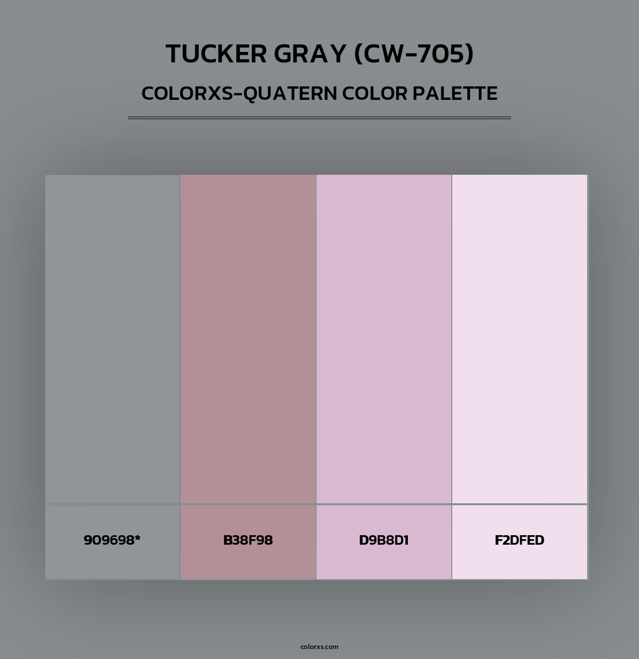 Tucker Gray (CW-705) - Colorxs Quad Palette