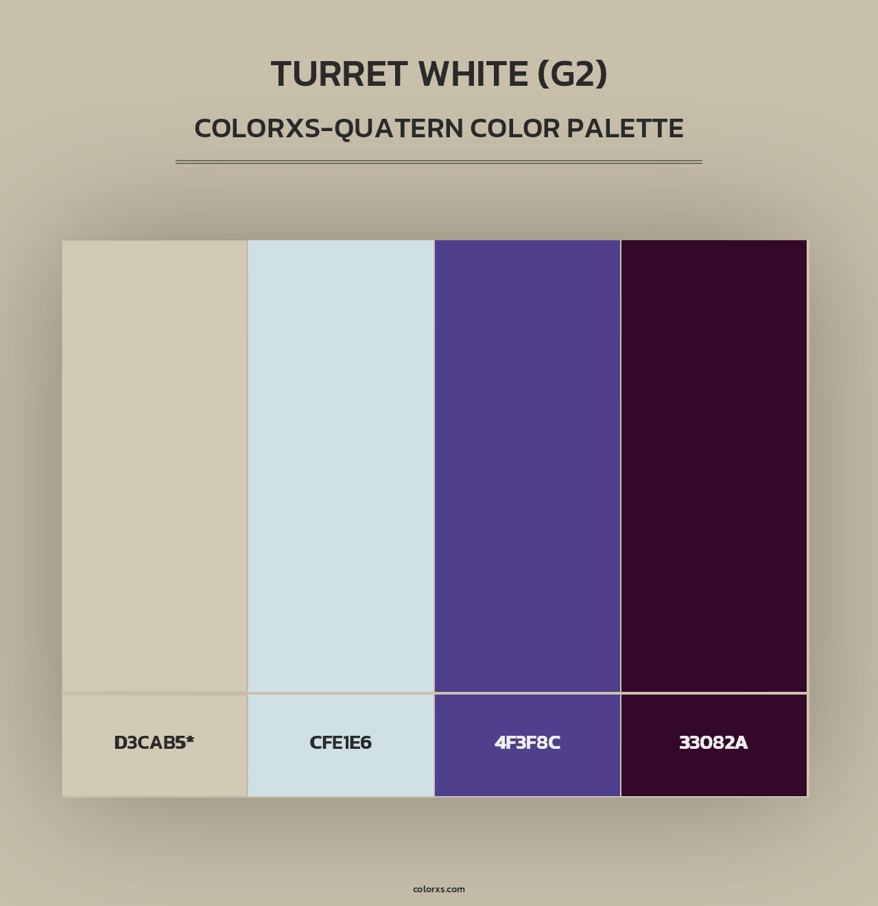Turret White (G2) - Colorxs Quad Palette