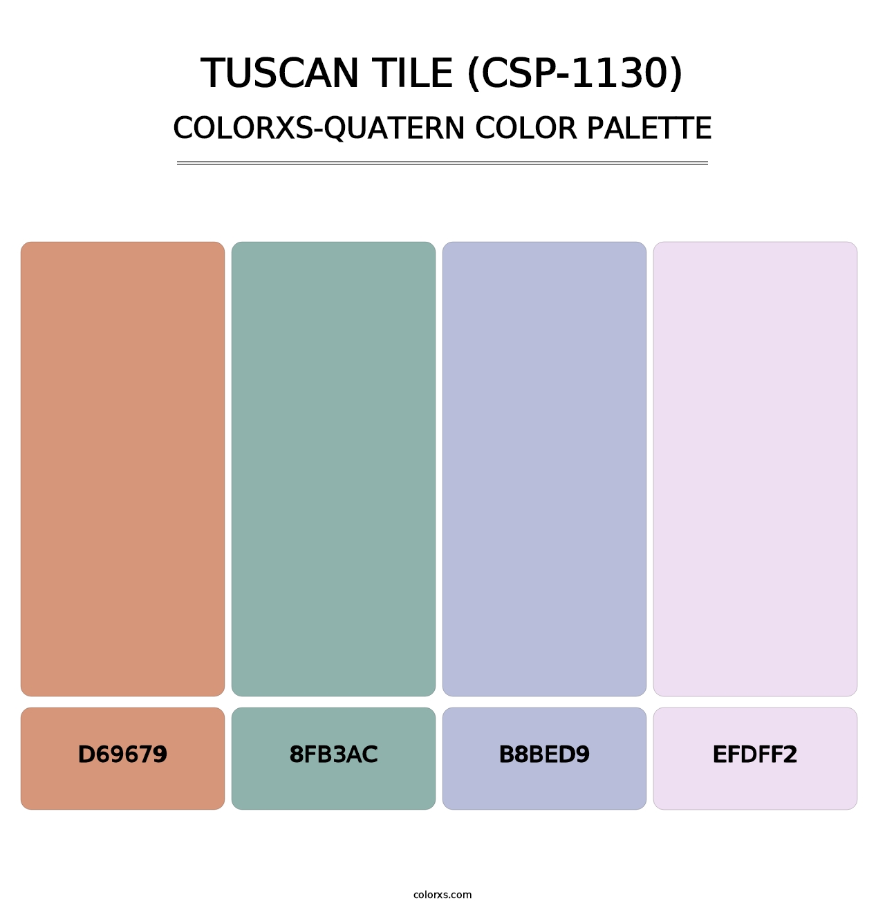 Tuscan Tile (CSP-1130) - Colorxs Quatern Palette
