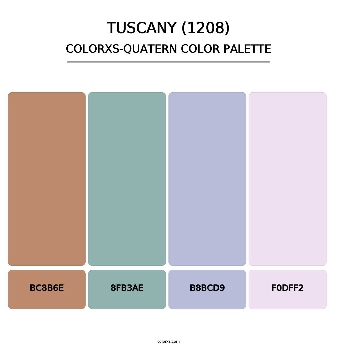 Tuscany (1208) - Colorxs Quatern Palette