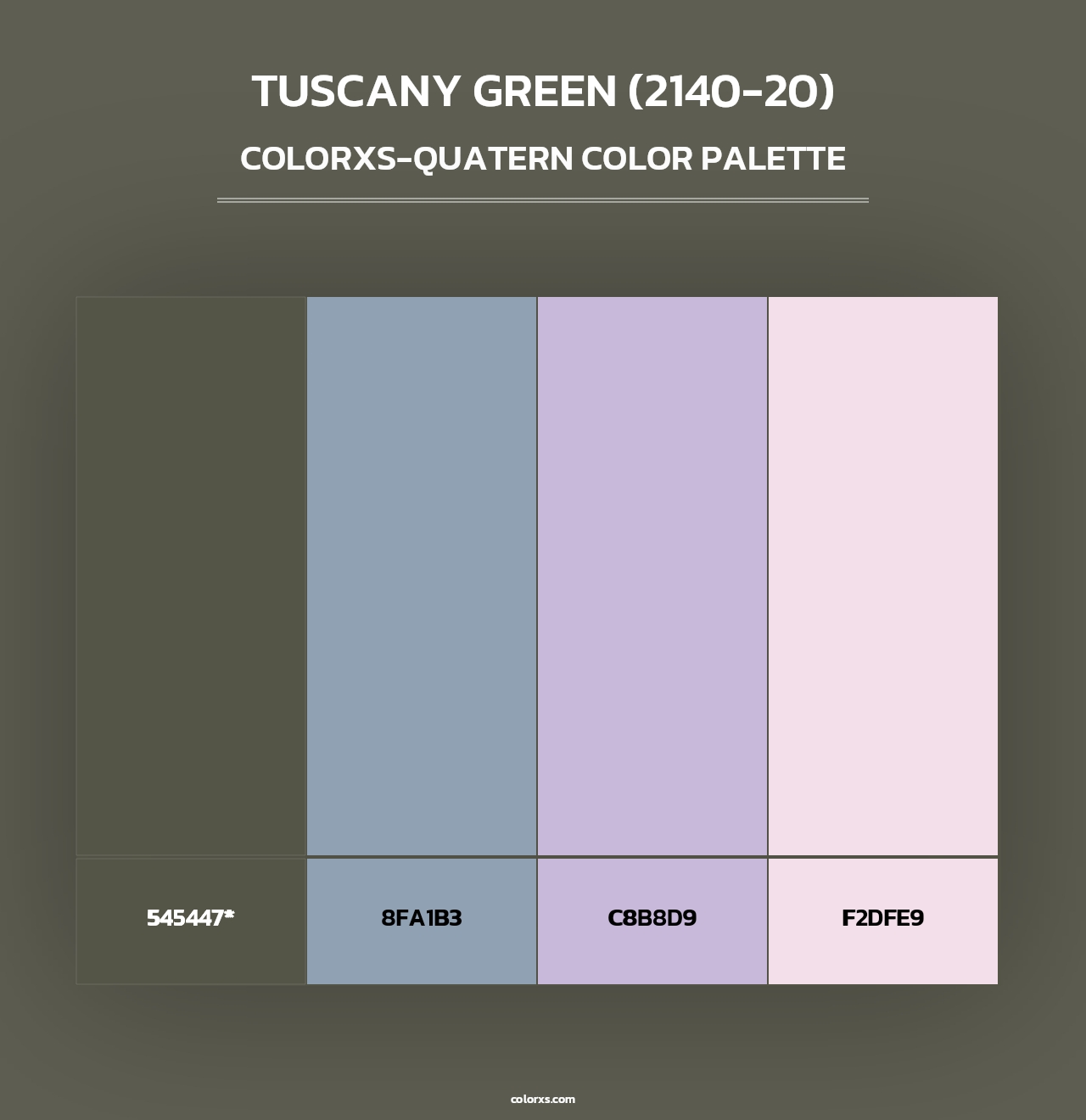 Tuscany Green (2140-20) - Colorxs Quad Palette