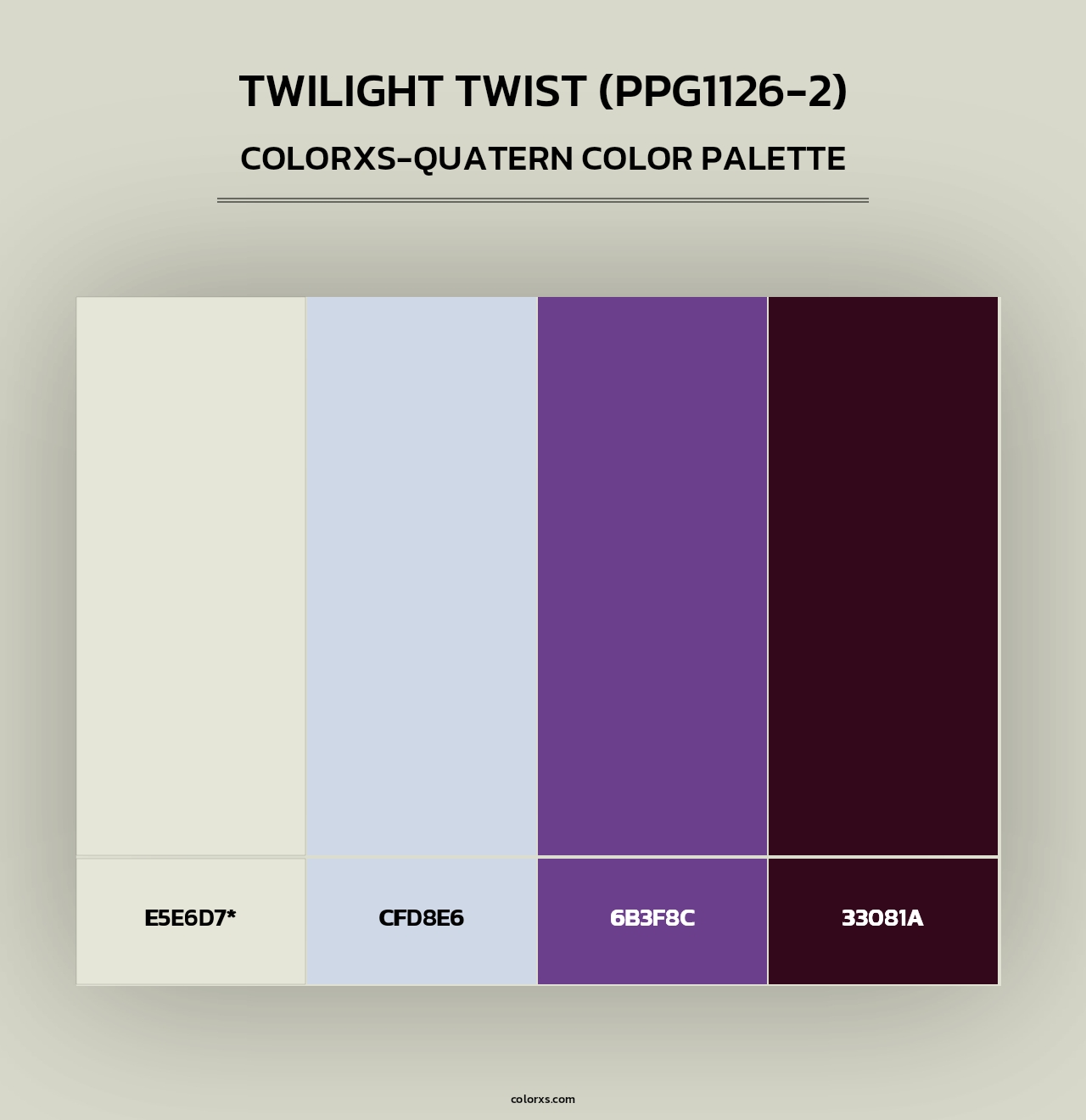 Twilight Twist (PPG1126-2) - Colorxs Quad Palette