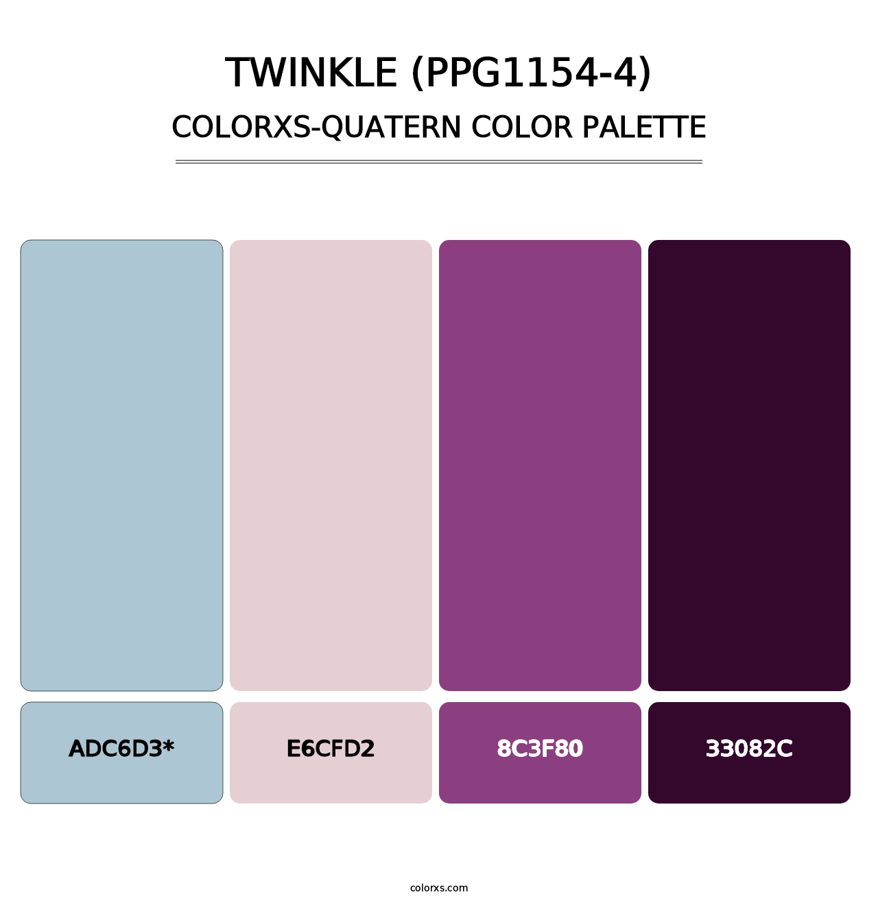 Twinkle (PPG1154-4) - Colorxs Quatern Palette