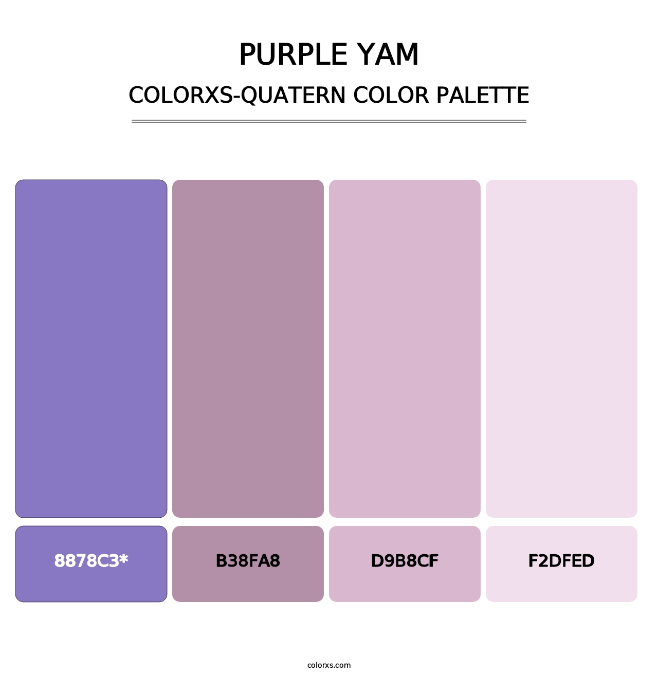 Purple Yam - Colorxs Quatern Palette