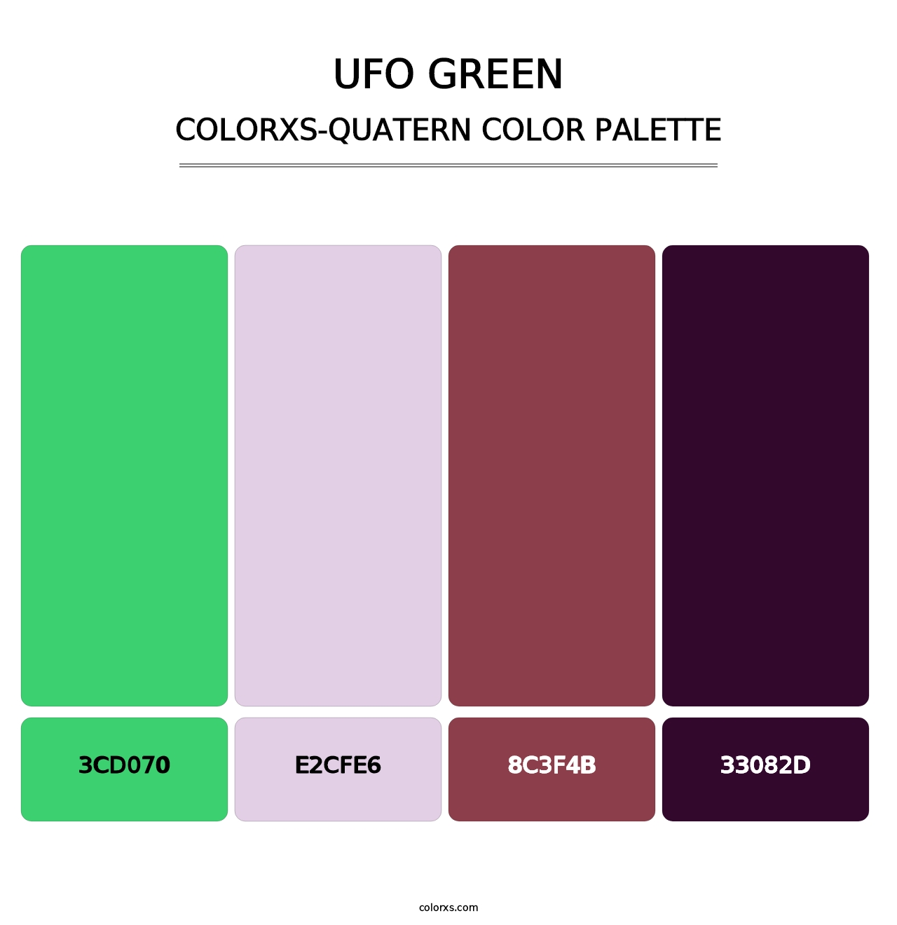 UFO Green - Colorxs Quatern Palette