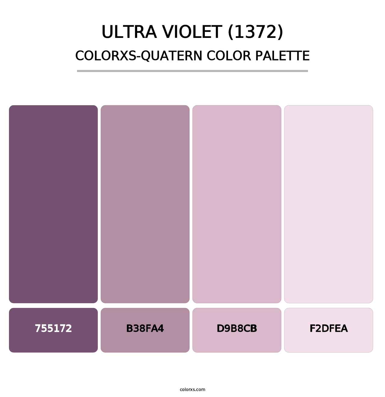 Ultra Violet (1372) - Colorxs Quatern Palette