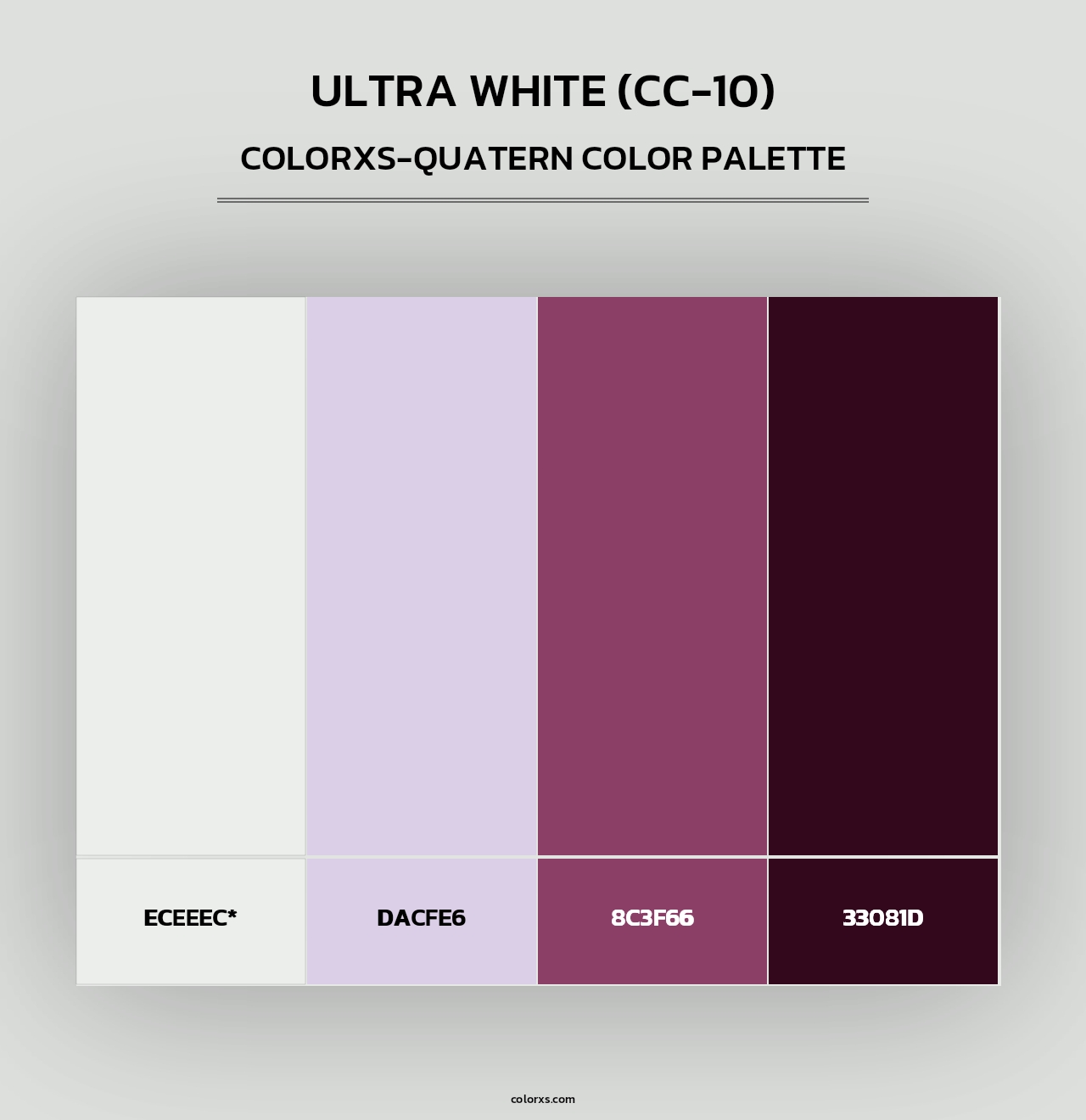 Ultra White (CC-10) - Colorxs Quad Palette