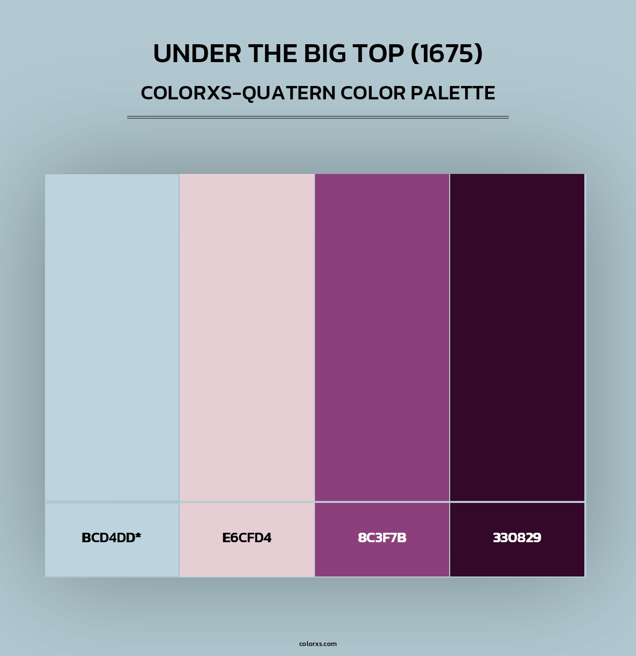 Under the Big Top (1675) - Colorxs Quad Palette