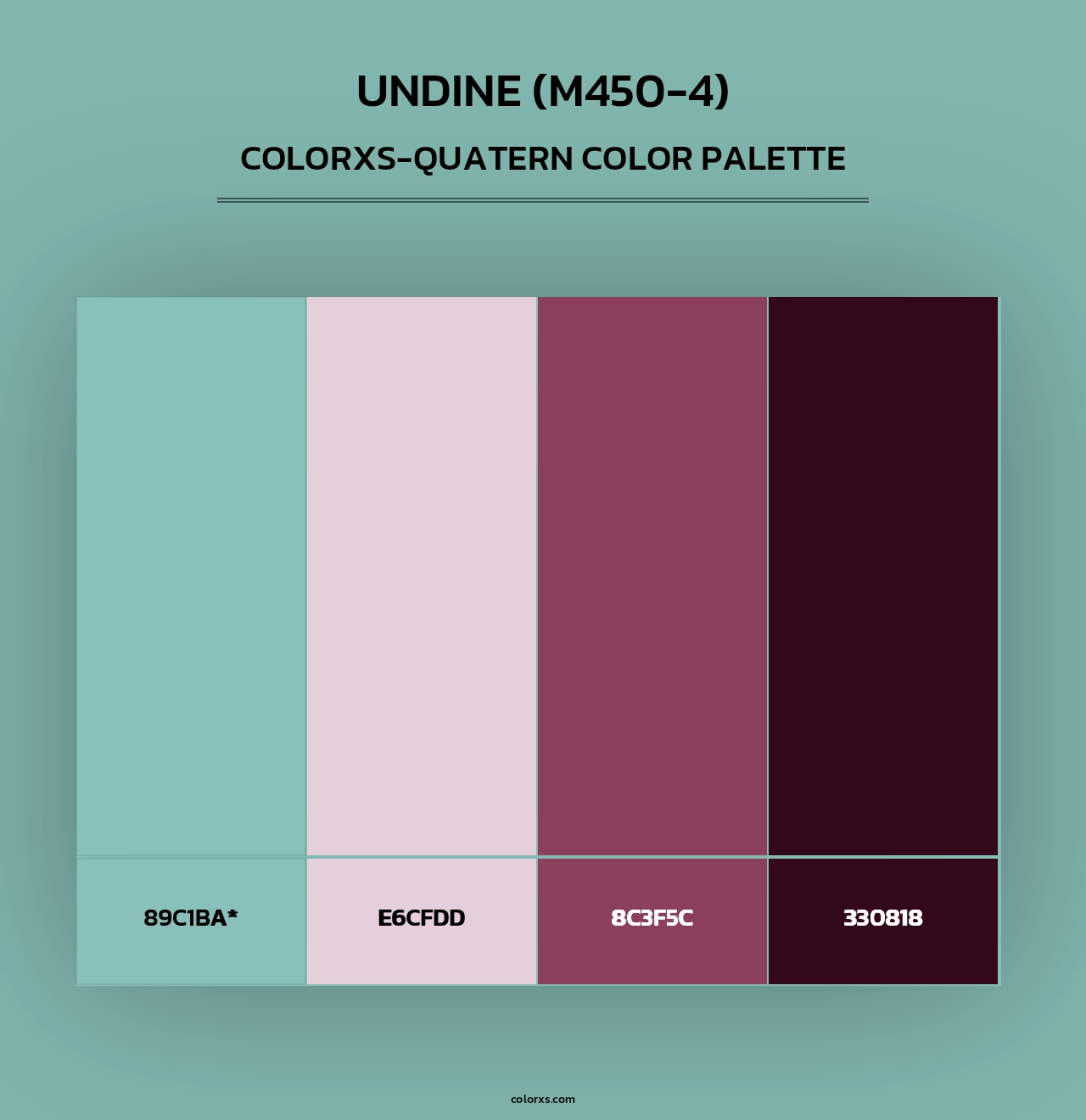 Undine (M450-4) - Colorxs Quad Palette