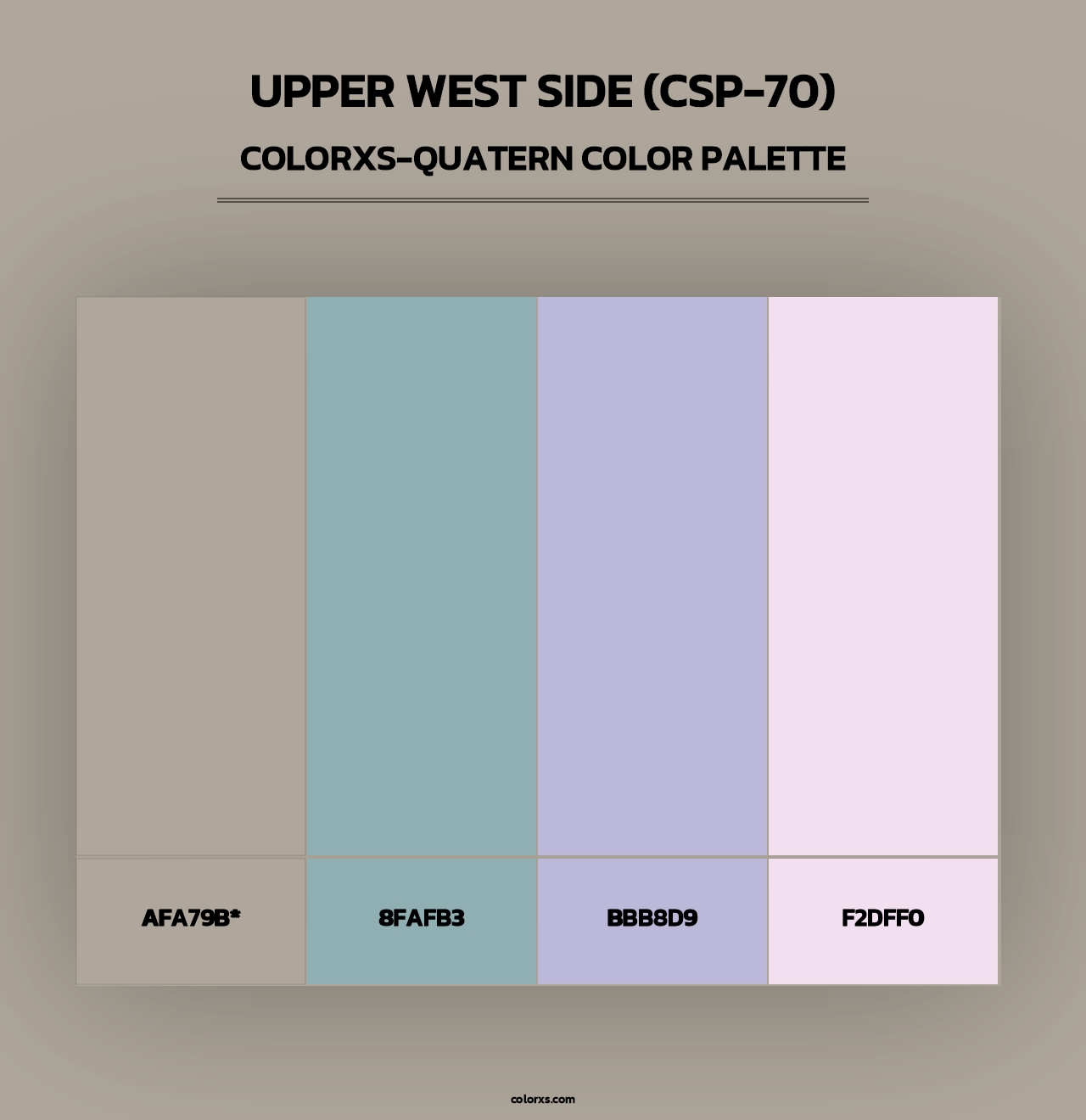 Upper West Side (CSP-70) - Colorxs Quad Palette