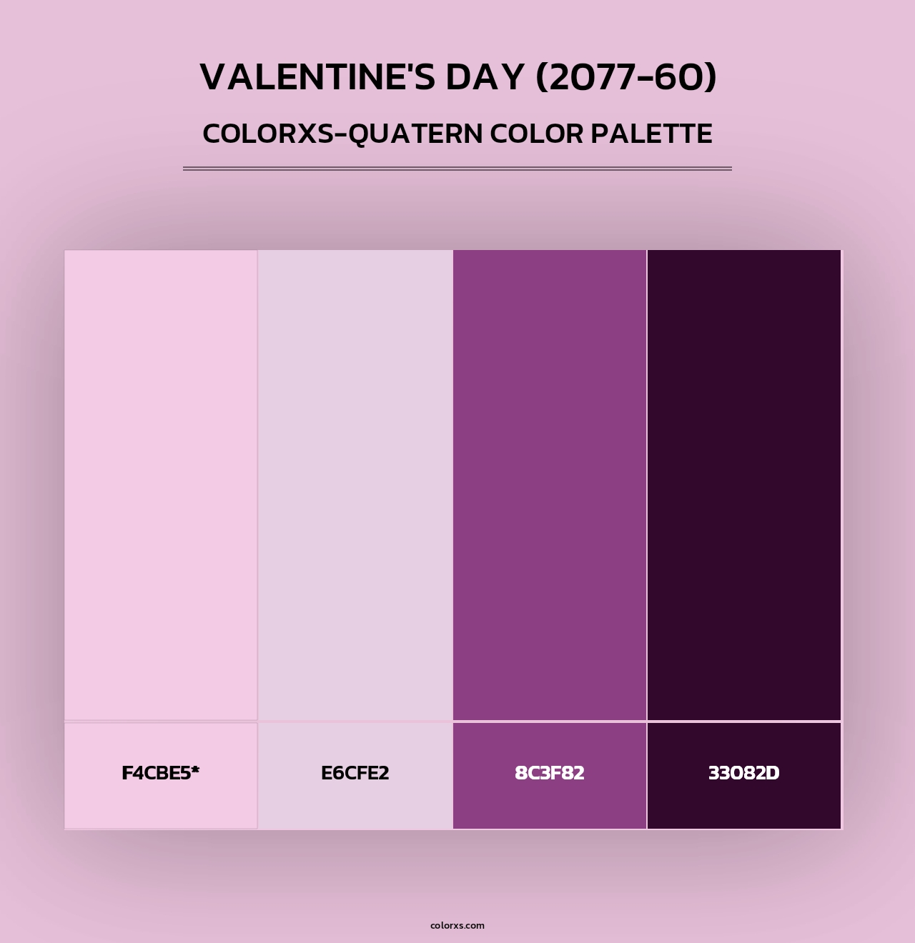 Valentine's Day (2077-60) - Colorxs Quad Palette
