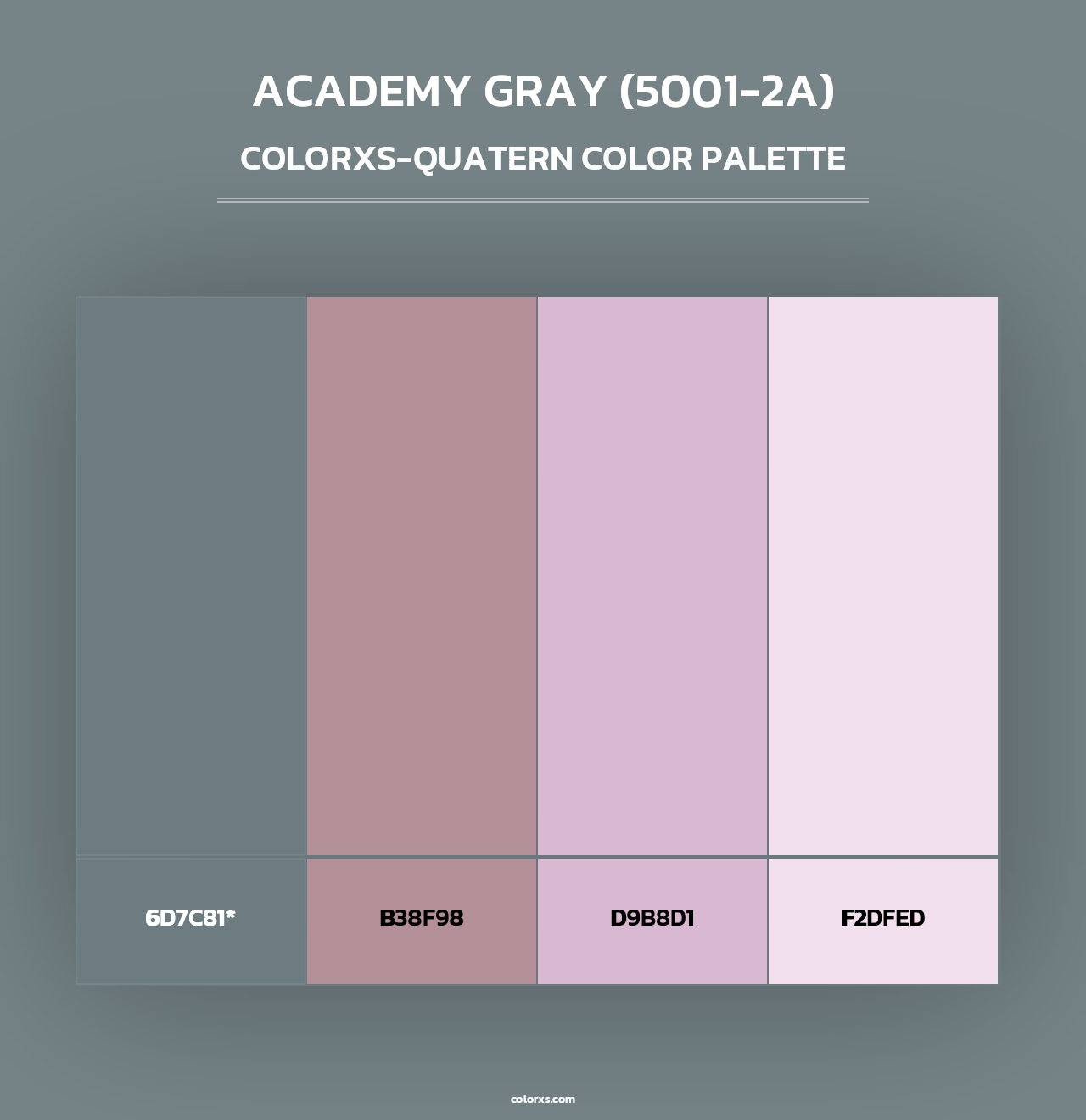 Academy Gray (5001-2A) - Colorxs Quad Palette