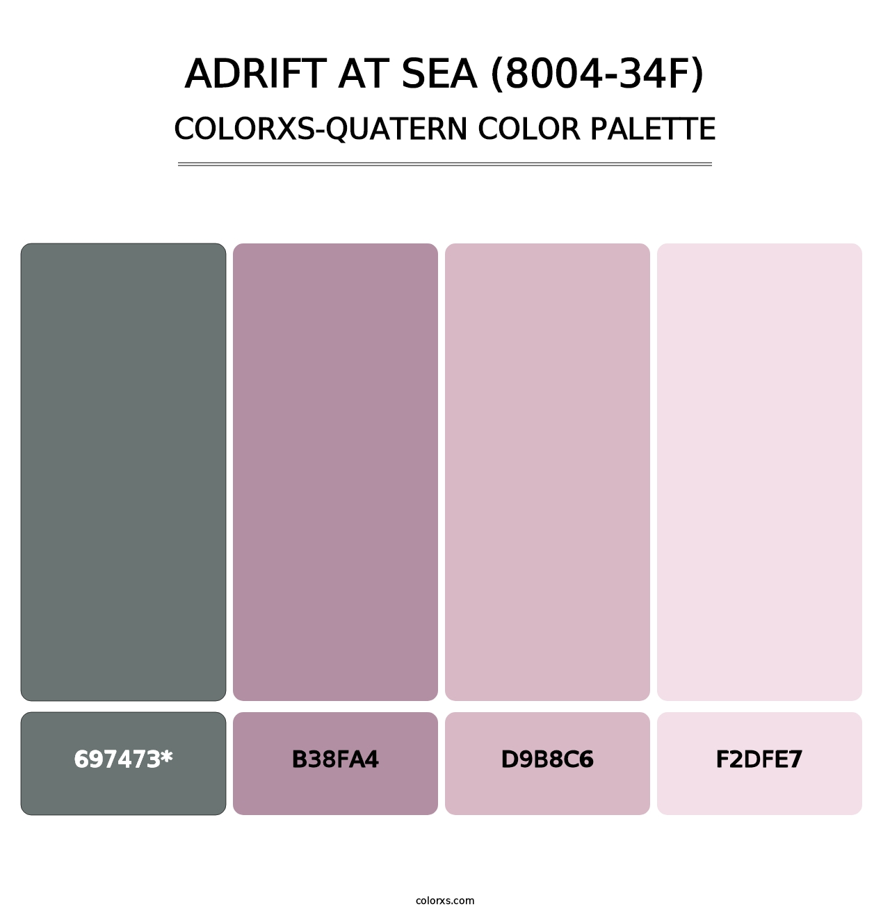 Adrift at Sea (8004-34F) - Colorxs Quatern Palette
