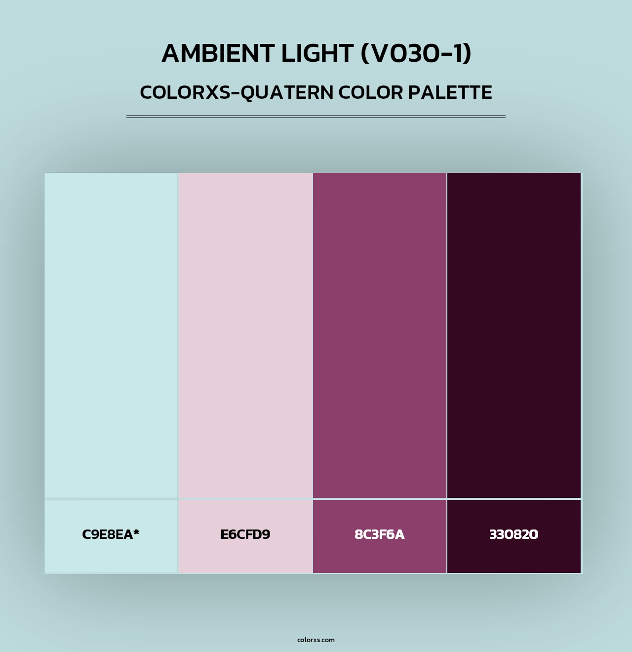 Ambient Light (V030-1) - Colorxs Quad Palette