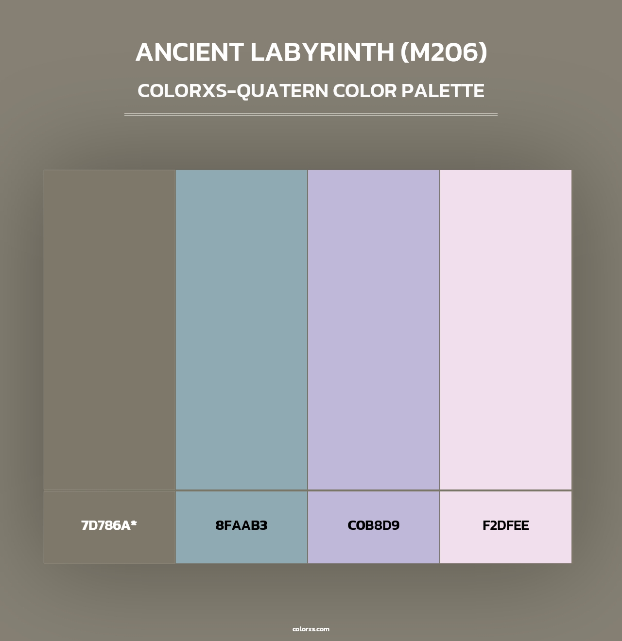 Ancient Labyrinth (M206) - Colorxs Quad Palette