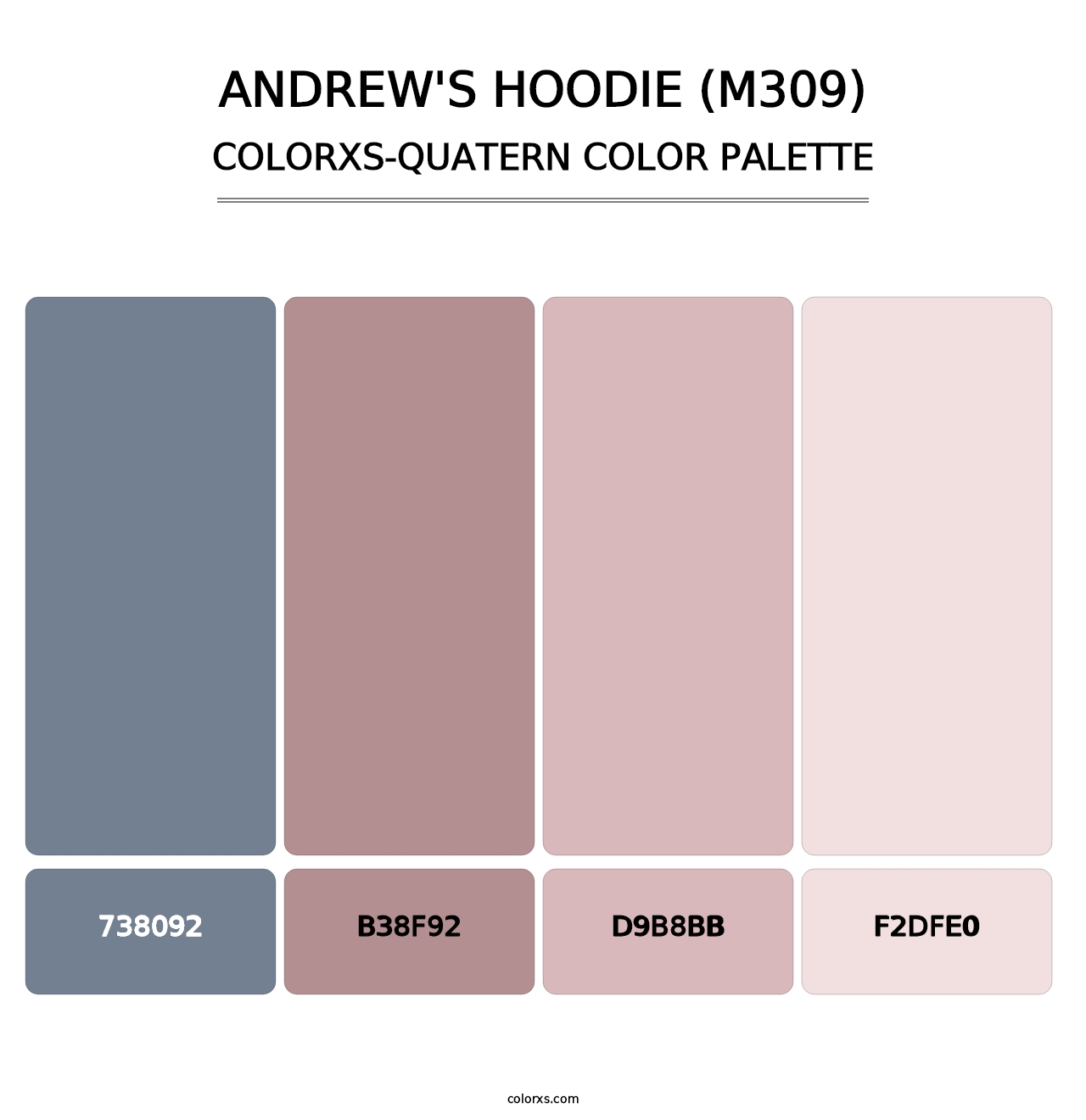 Andrew's Hoodie (M309) - Colorxs Quatern Palette