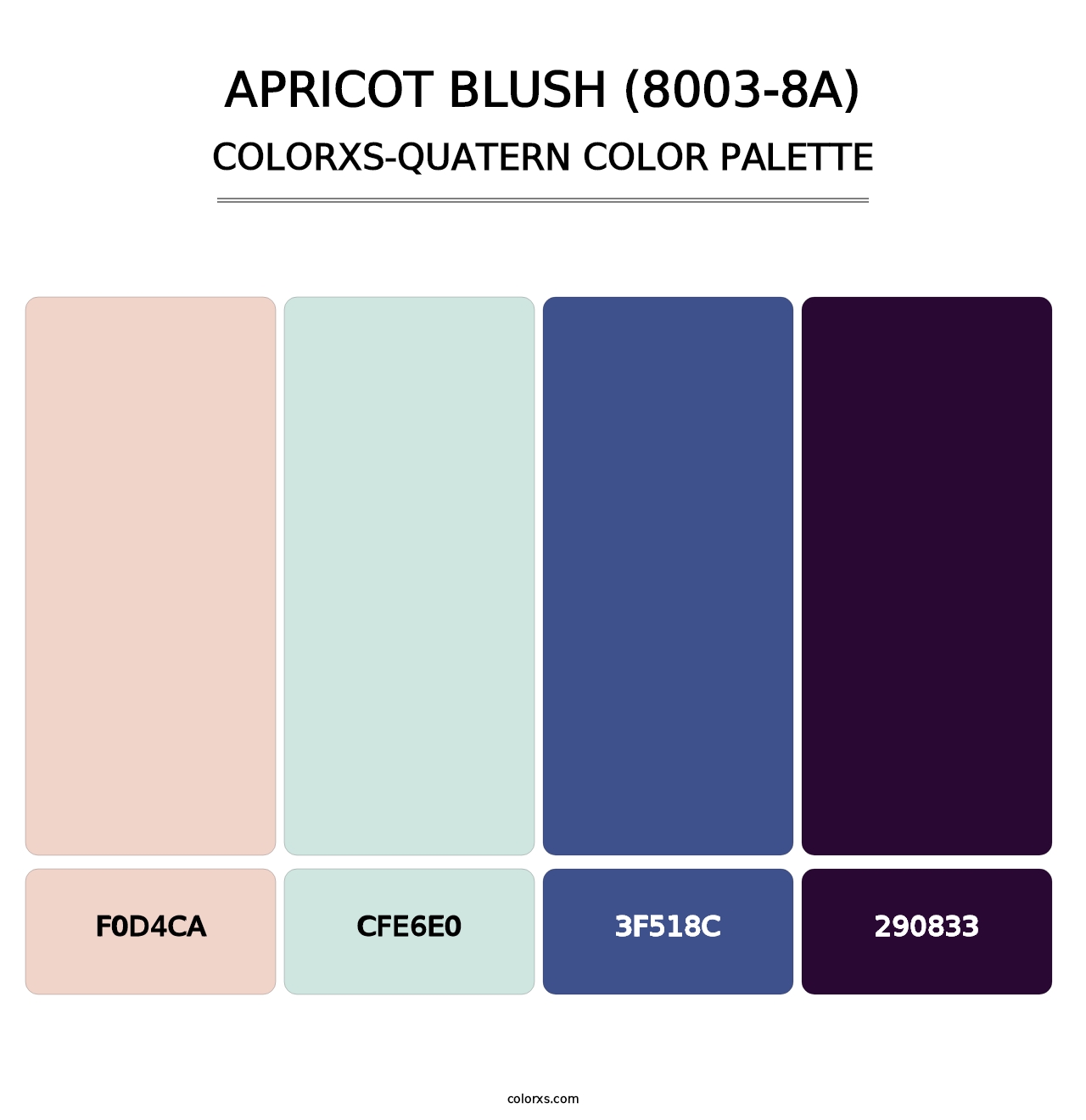 Apricot Blush (8003-8A) - Colorxs Quatern Palette