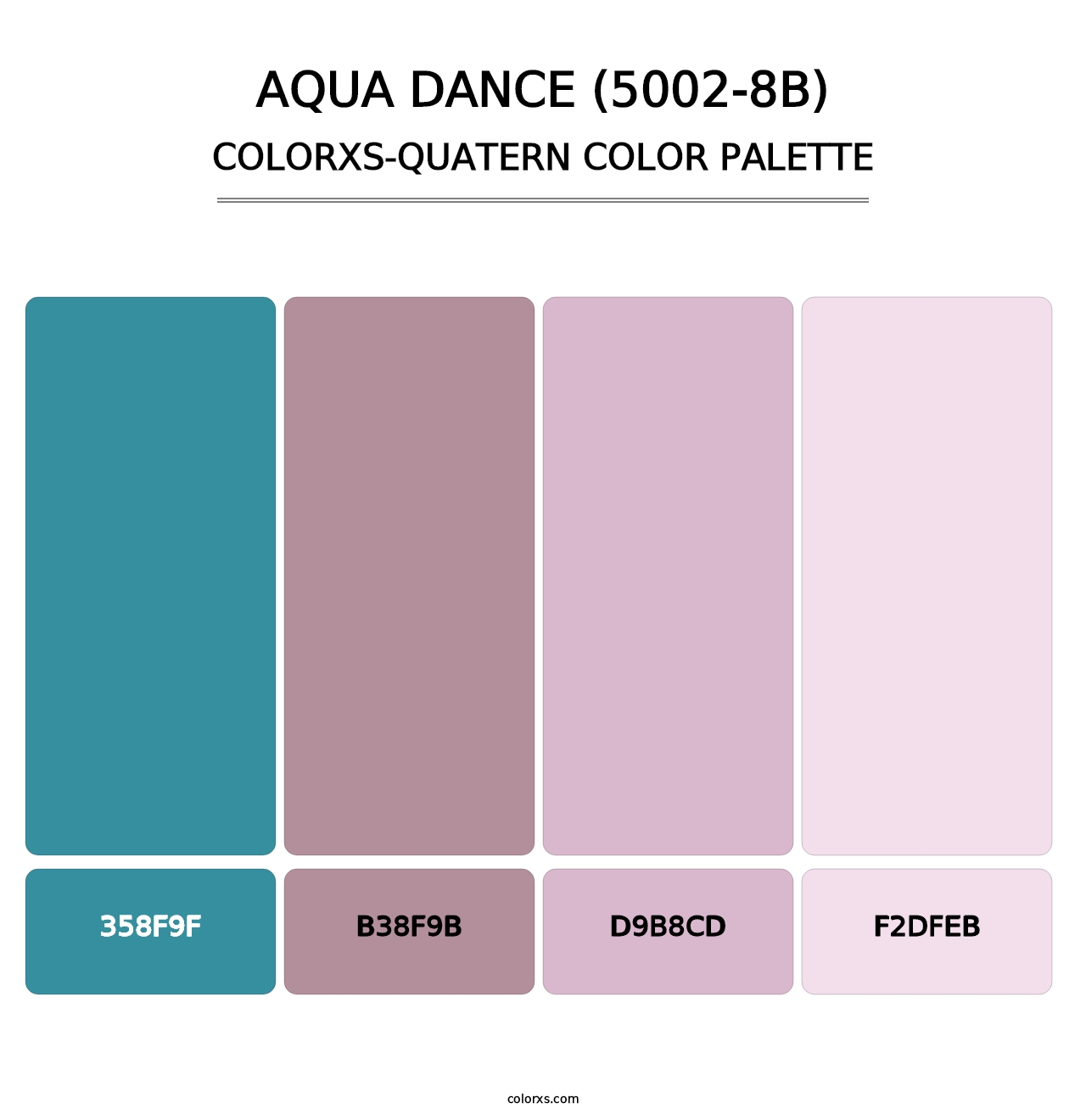 Aqua Dance (5002-8B) - Colorxs Quatern Palette