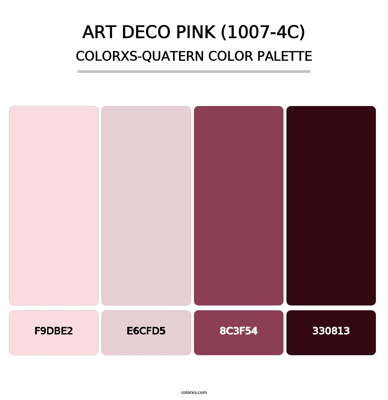 Art Deco Pink (1007-4C) - Colorxs Quatern Palette
