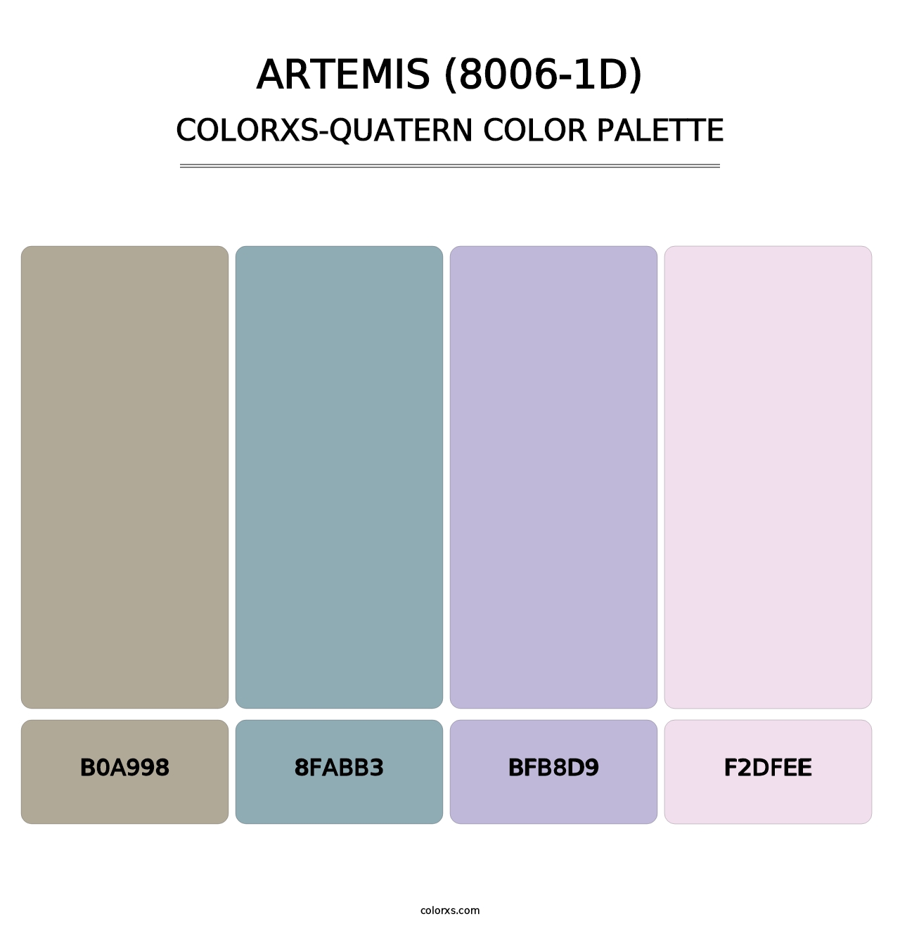 Artemis (8006-1D) - Colorxs Quatern Palette