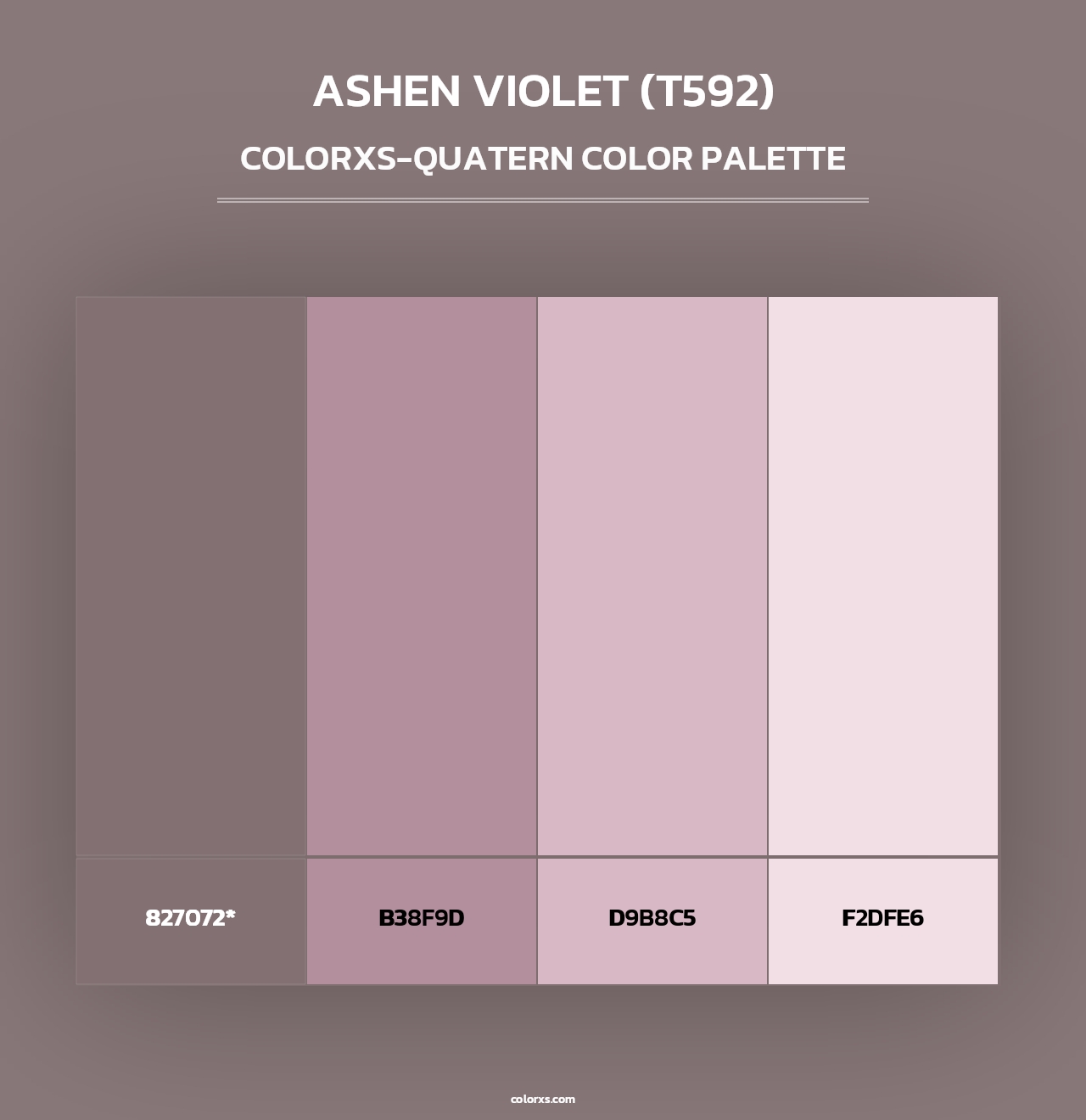 Ashen Violet (T592) - Colorxs Quad Palette