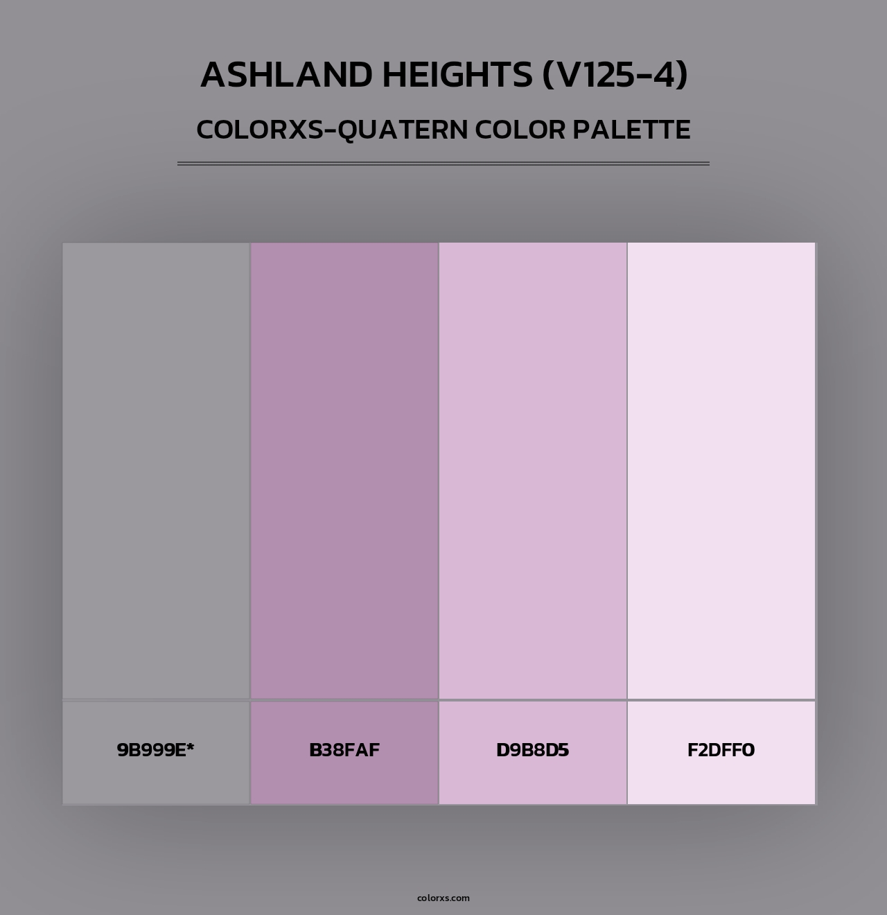 Ashland Heights (V125-4) - Colorxs Quad Palette