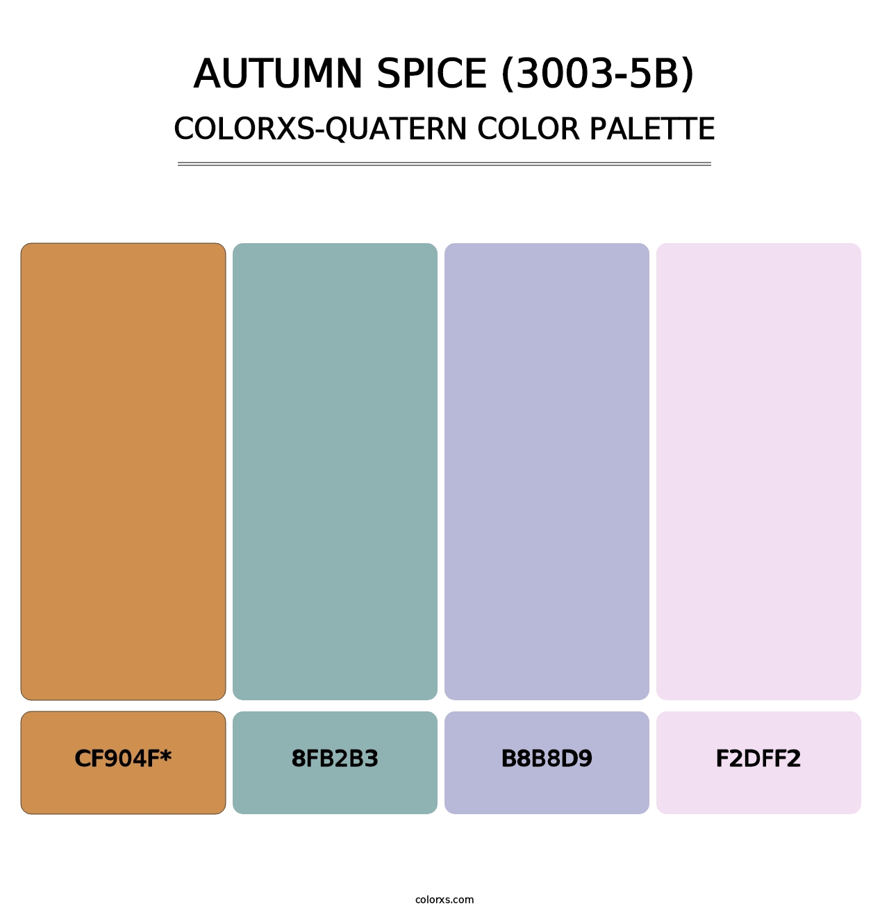Autumn Spice (3003-5B) - Colorxs Quatern Palette
