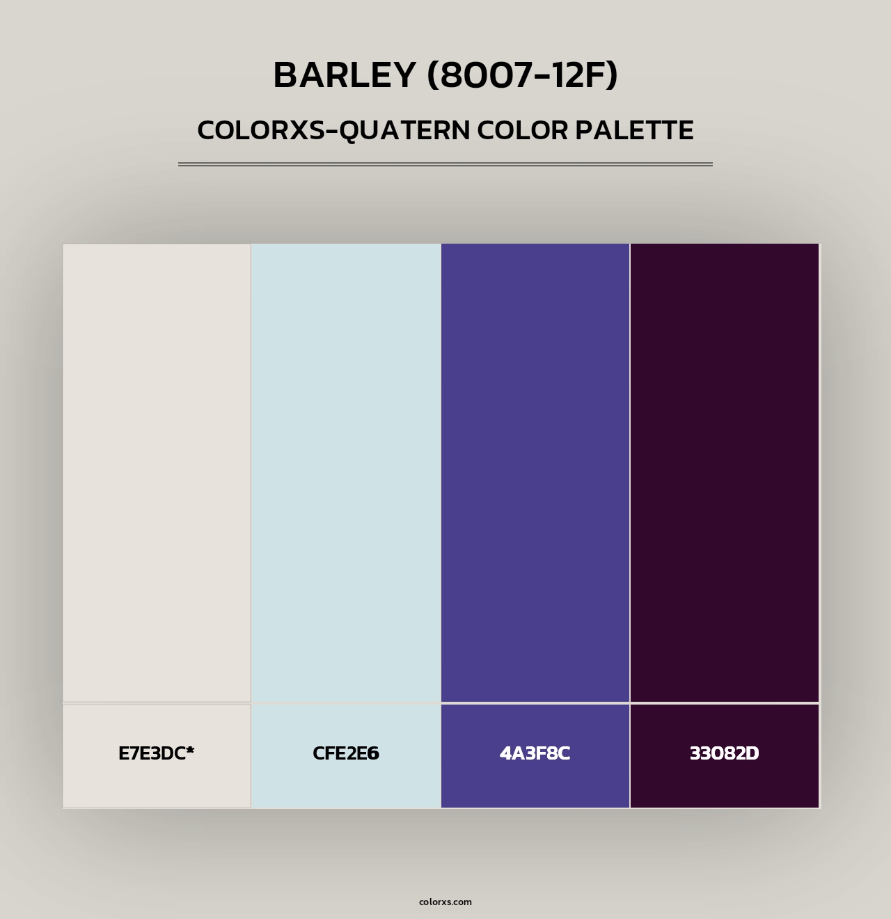 Barley (8007-12F) - Colorxs Quad Palette