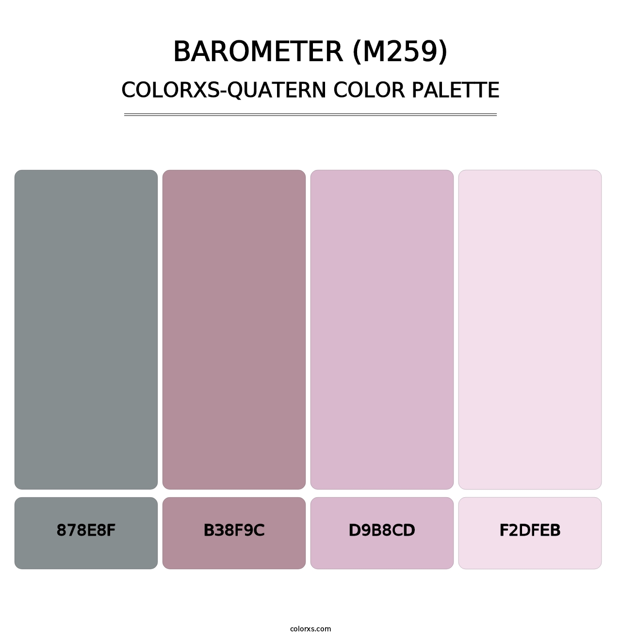 Barometer (M259) - Colorxs Quatern Palette