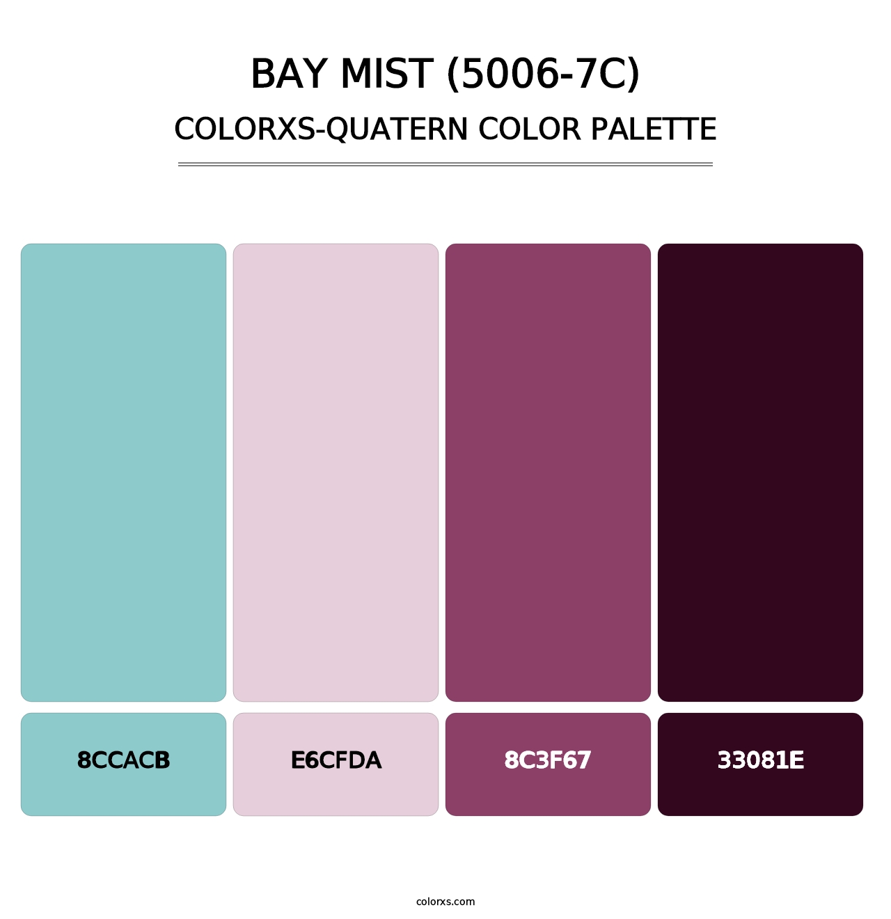Bay Mist (5006-7C) - Colorxs Quatern Palette