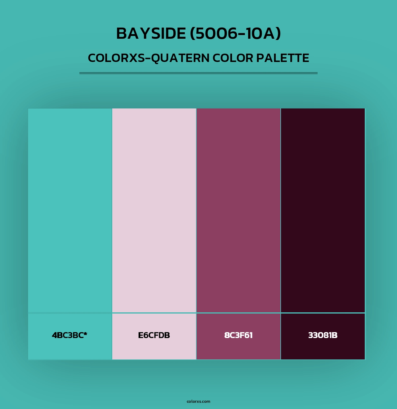 Bayside (5006-10A) - Colorxs Quad Palette