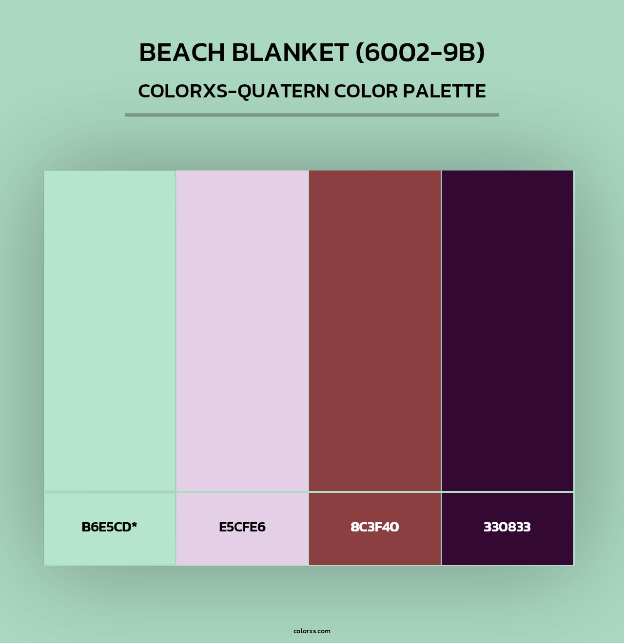 Beach Blanket (6002-9B) - Colorxs Quad Palette