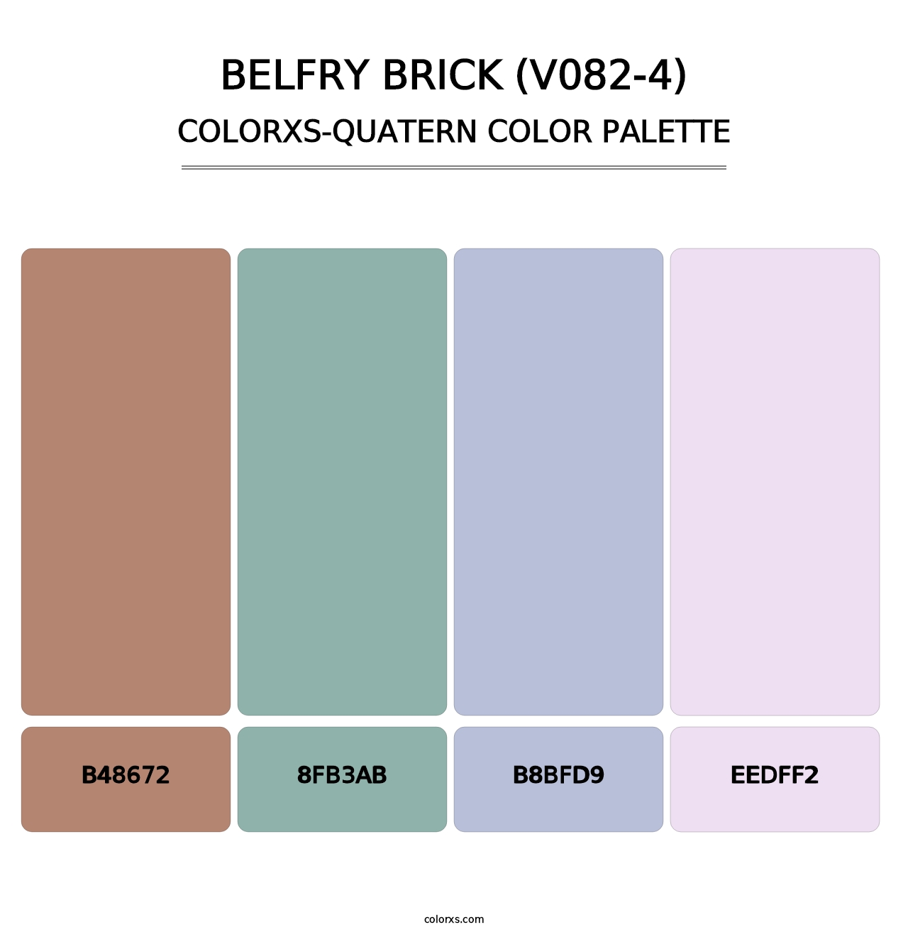 Belfry Brick (V082-4) - Colorxs Quatern Palette