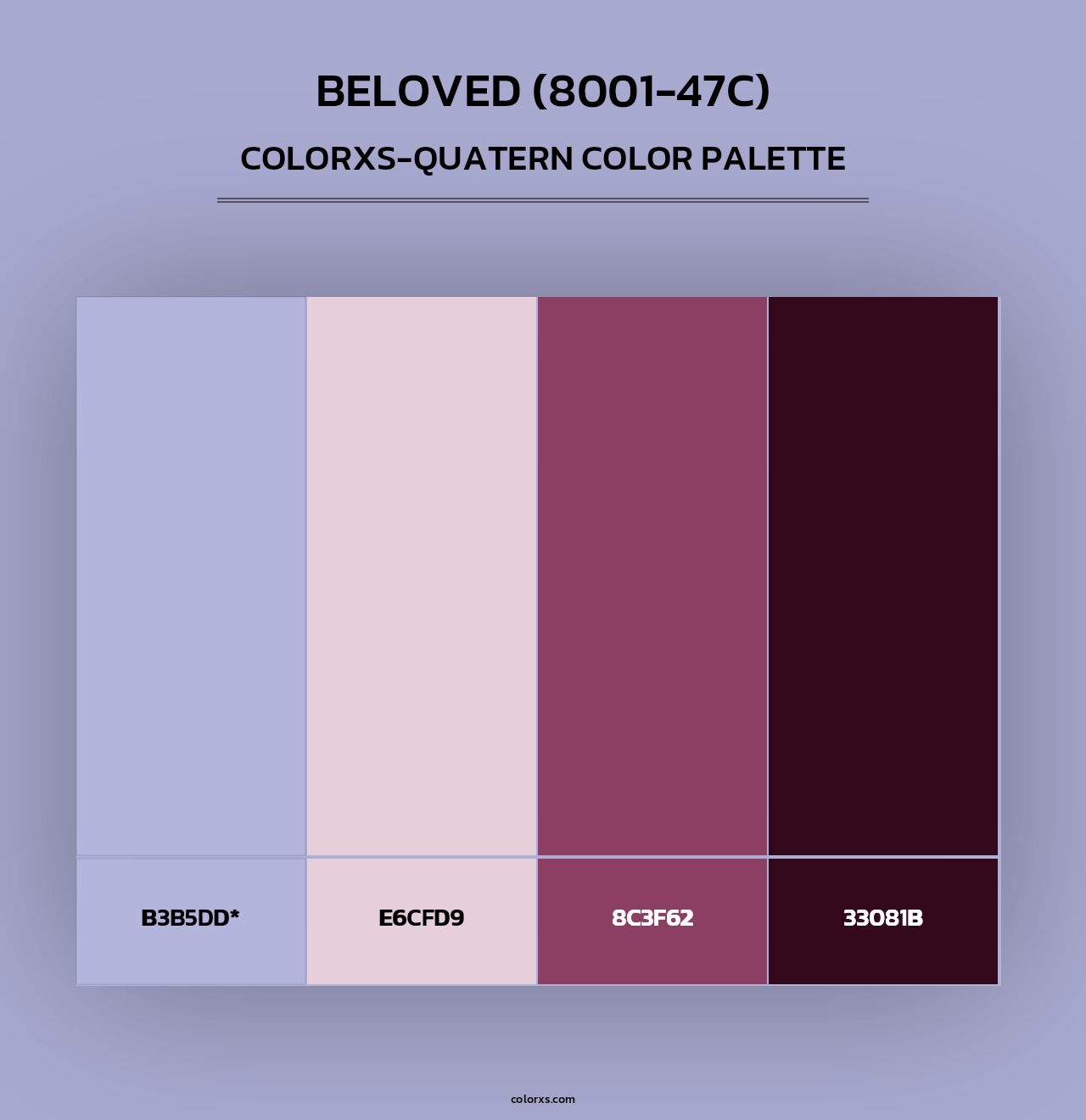 Beloved (8001-47C) - Colorxs Quad Palette