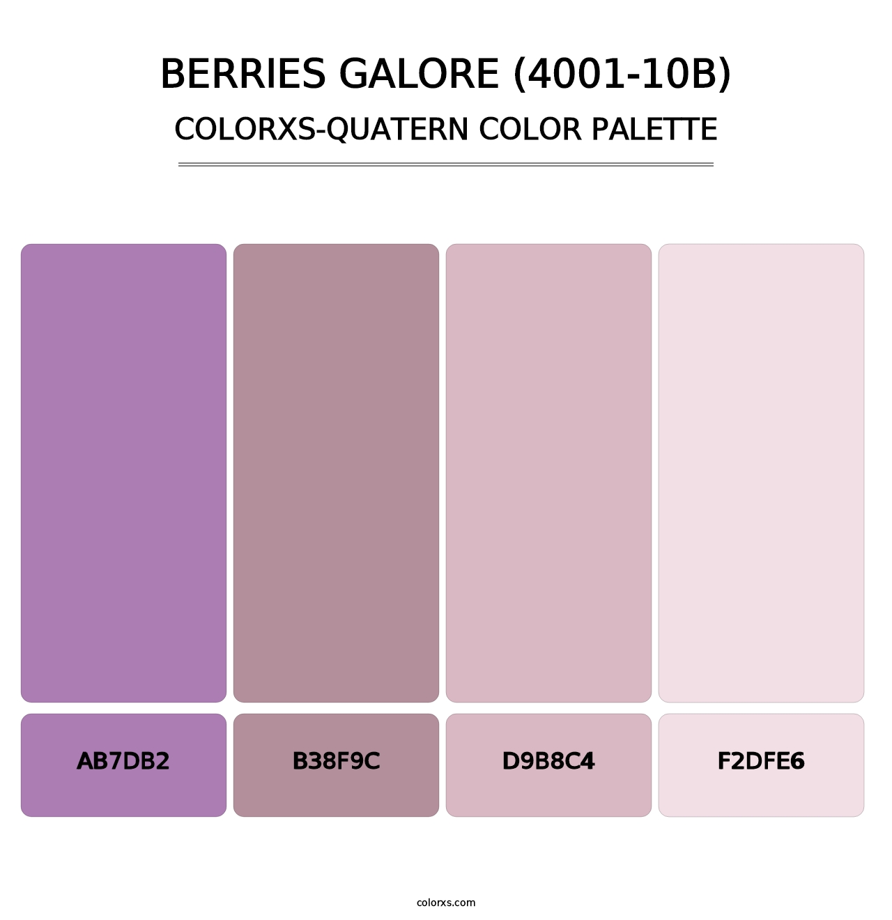 Berries Galore (4001-10B) - Colorxs Quatern Palette