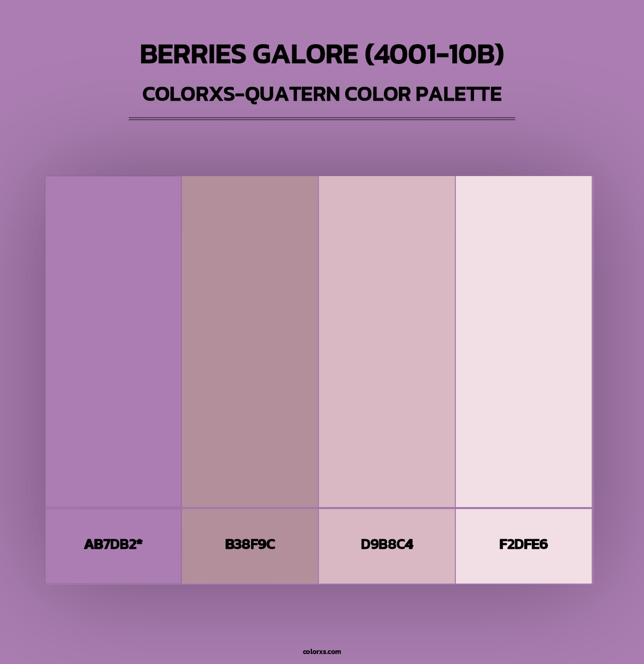 Berries Galore (4001-10B) - Colorxs Quad Palette