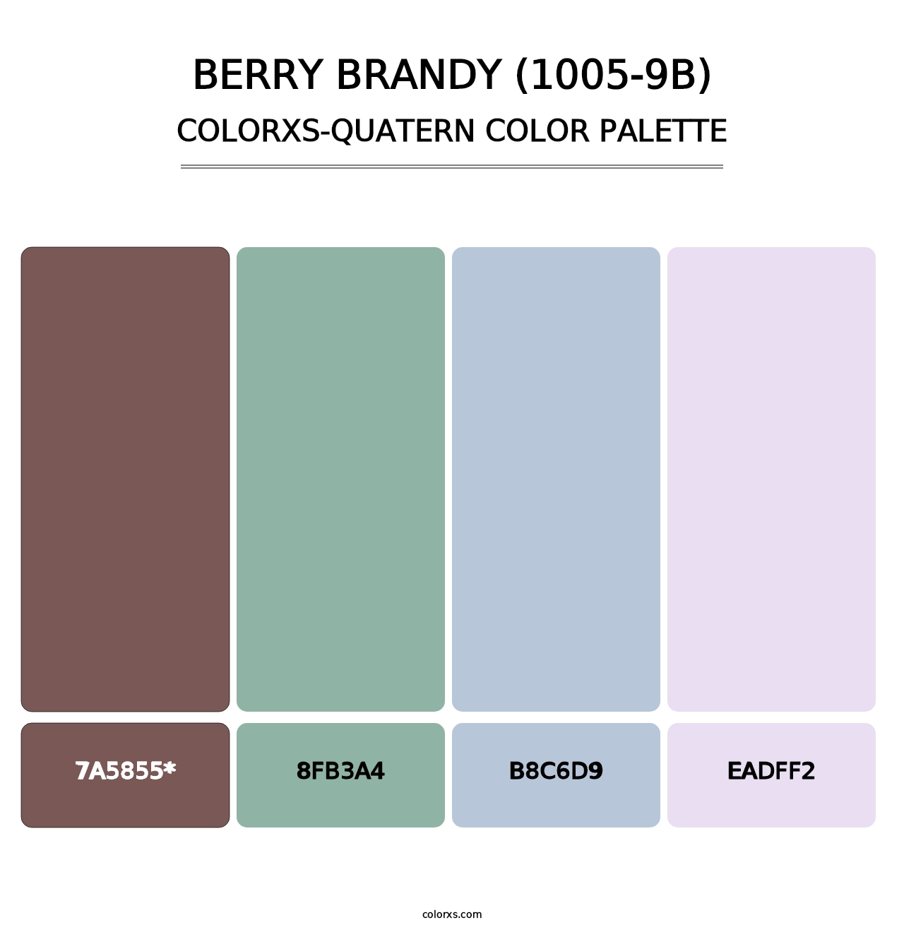 Berry Brandy (1005-9B) - Colorxs Quatern Palette