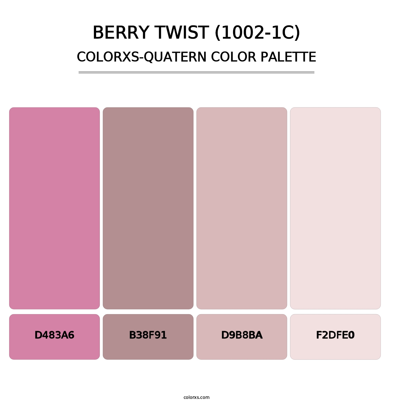 Berry Twist (1002-1C) - Colorxs Quatern Palette