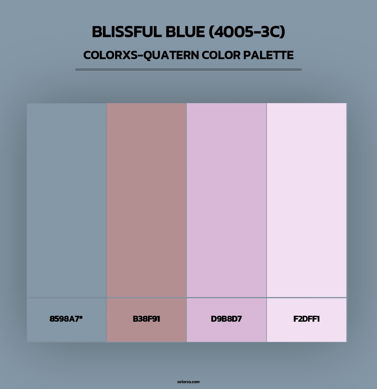 Blissful Blue (4005-3C) - Colorxs Quad Palette