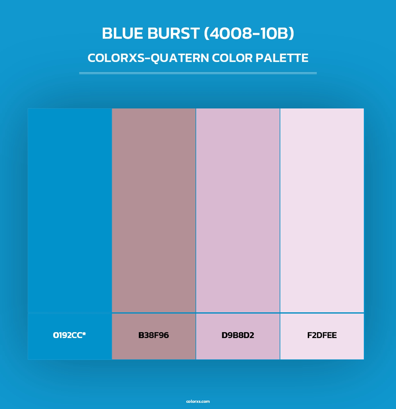 Blue Burst (4008-10B) - Colorxs Quad Palette