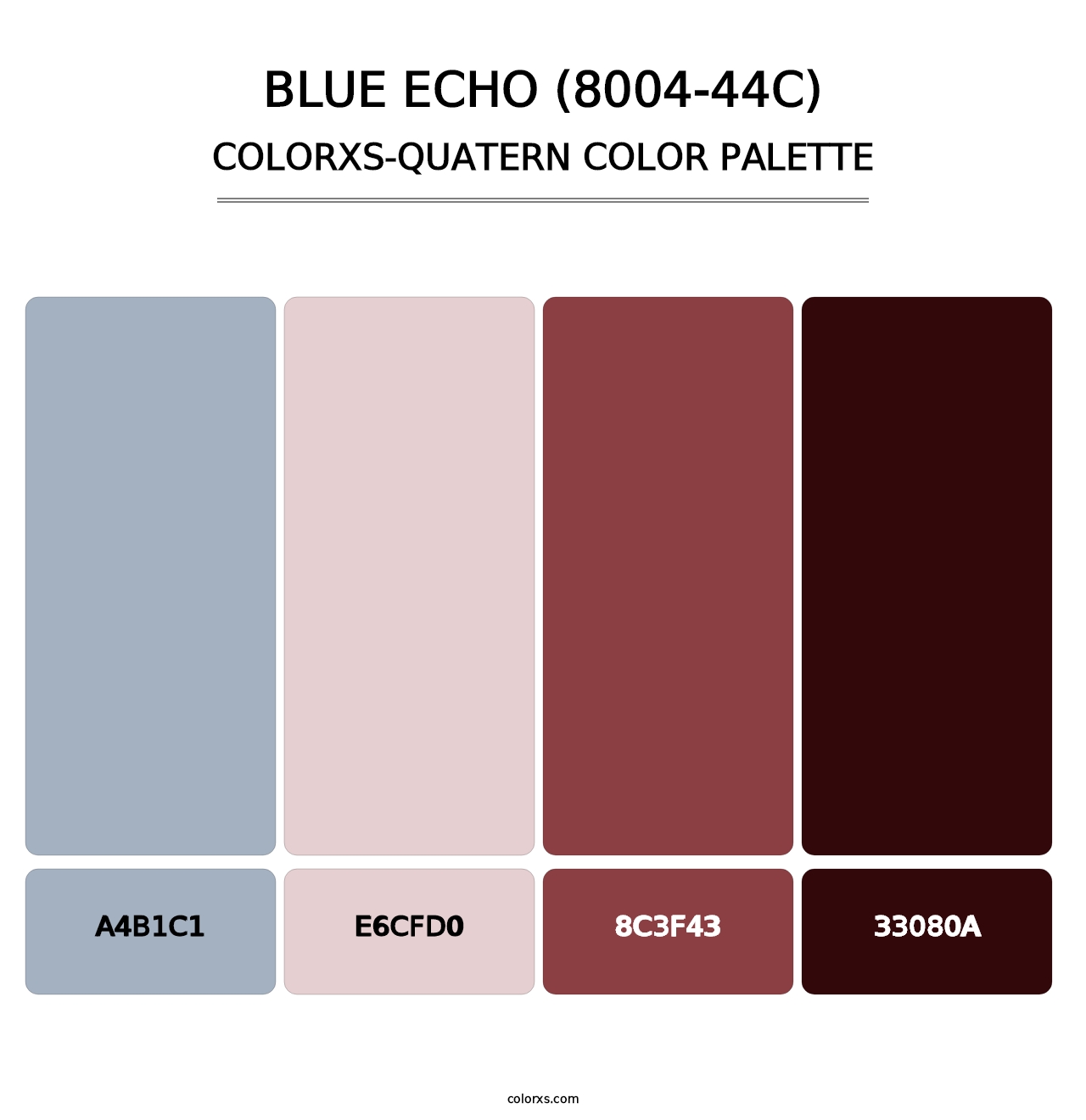 Blue Echo (8004-44C) - Colorxs Quatern Palette