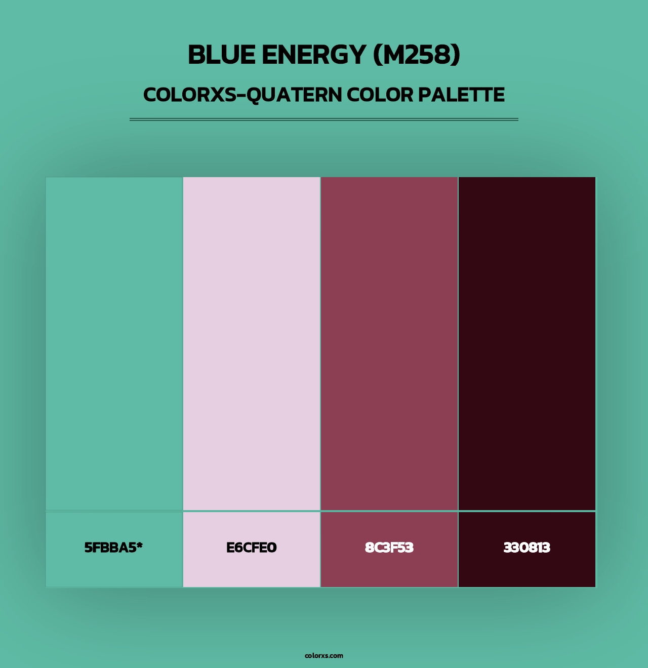 Blue Energy (M258) - Colorxs Quad Palette