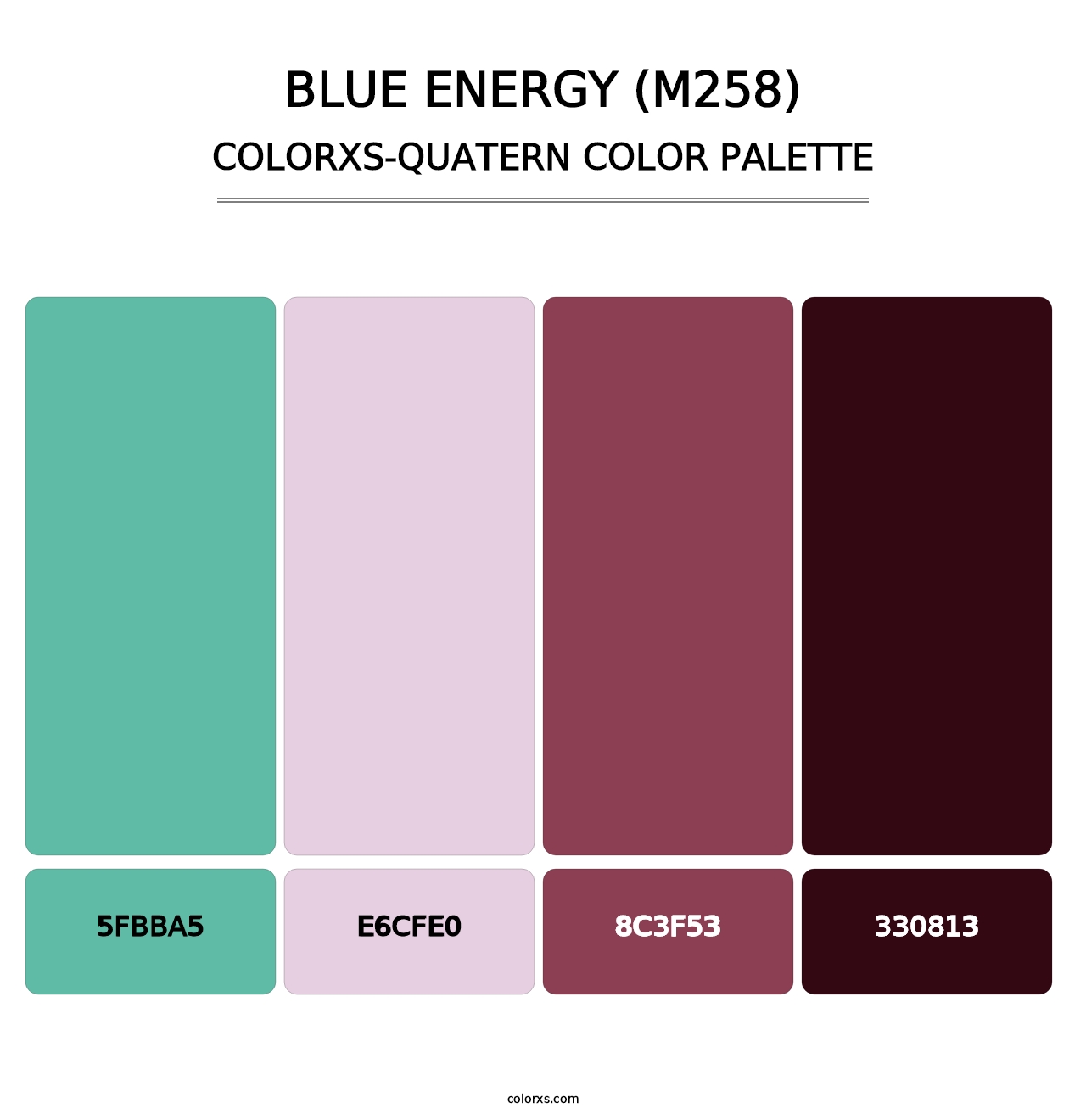 Blue Energy (M258) - Colorxs Quatern Palette