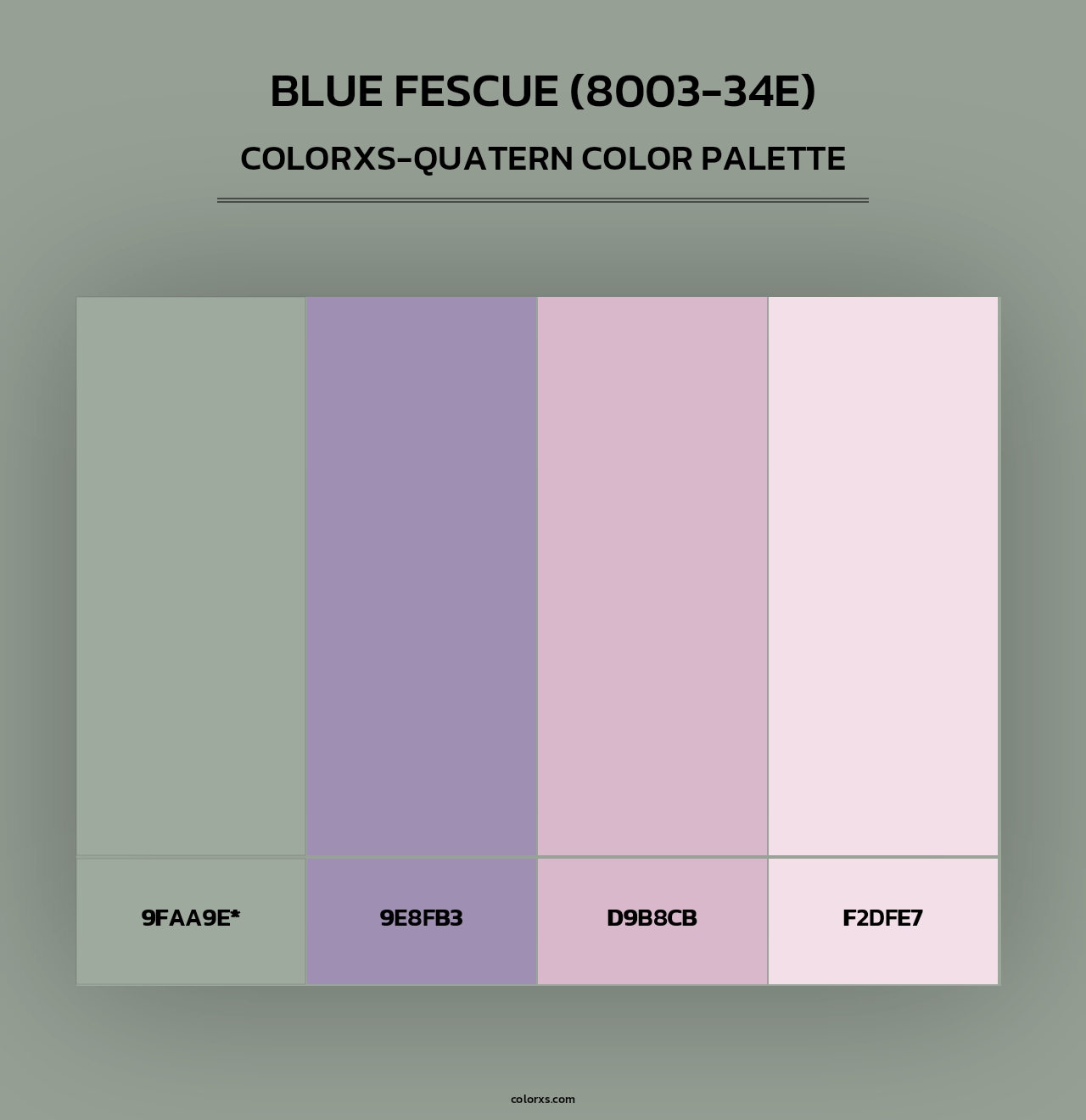 Blue Fescue (8003-34E) - Colorxs Quad Palette