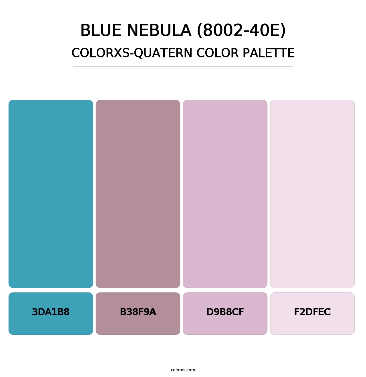 Blue Nebula (8002-40E) - Colorxs Quatern Palette